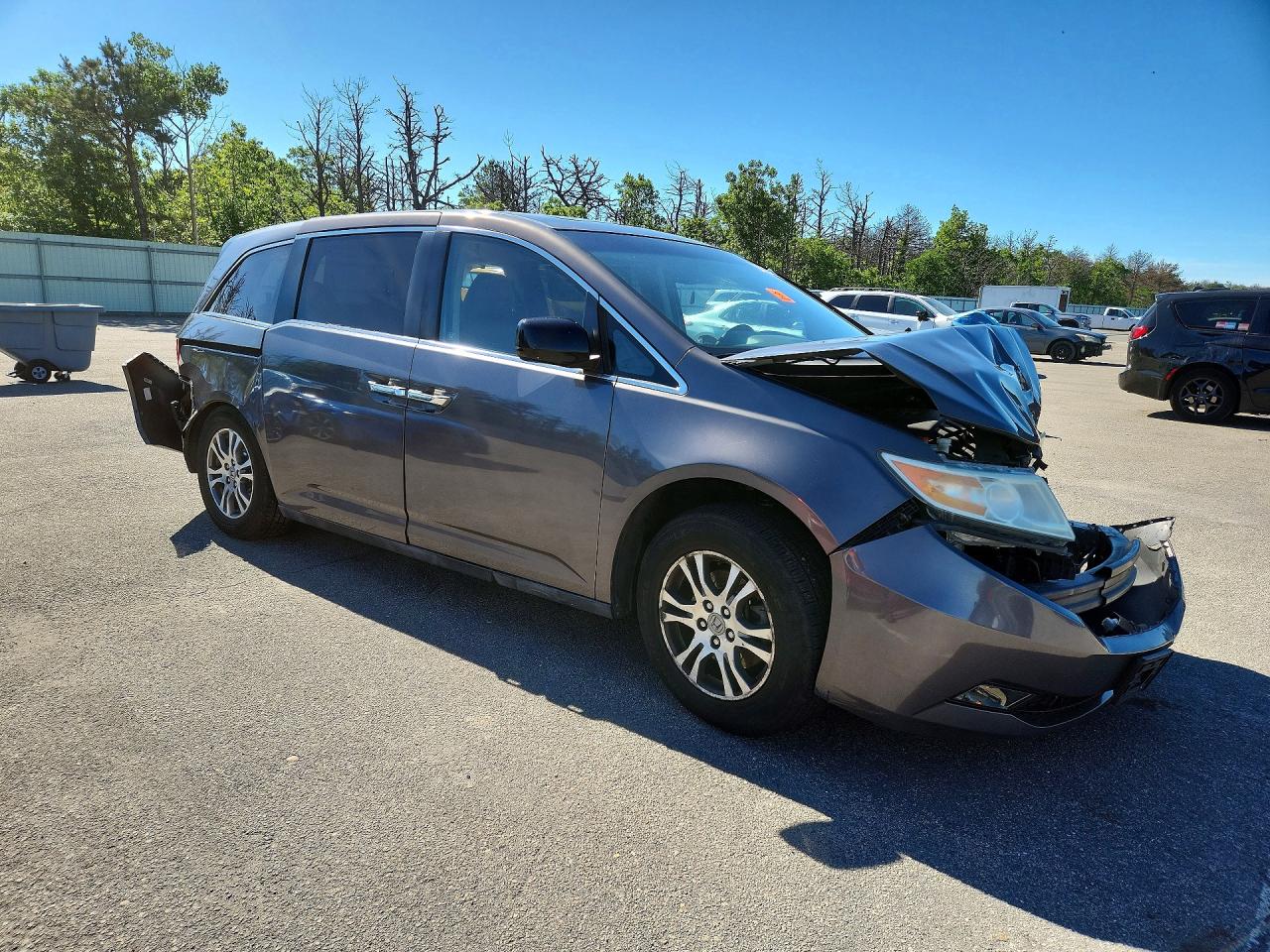 2011 Honda Odyssey Exl Brown vin: 5FNRL5H64BB067239