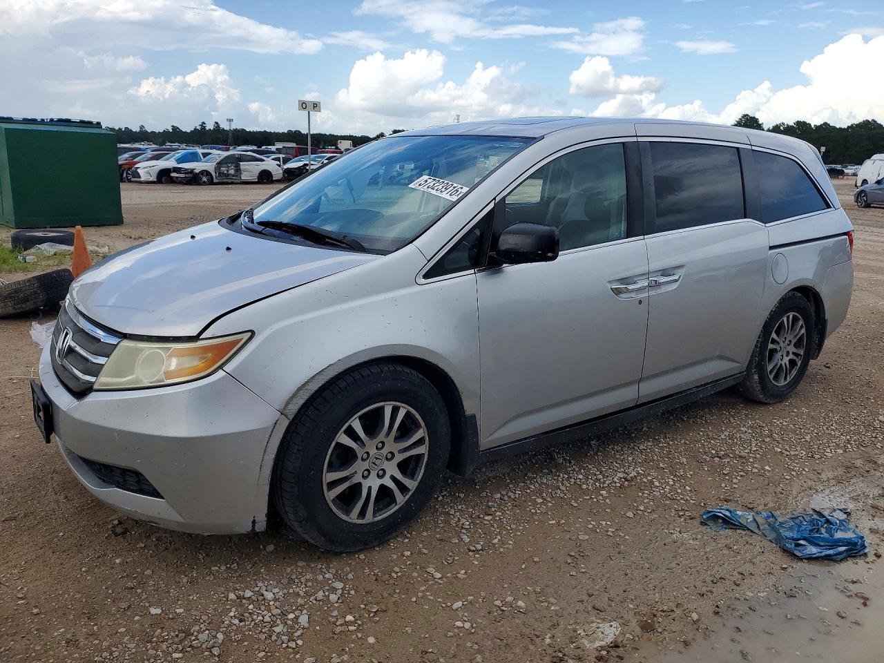2011 Honda Odyssey Exl Silver vin: 5FNRL5H64BB073364