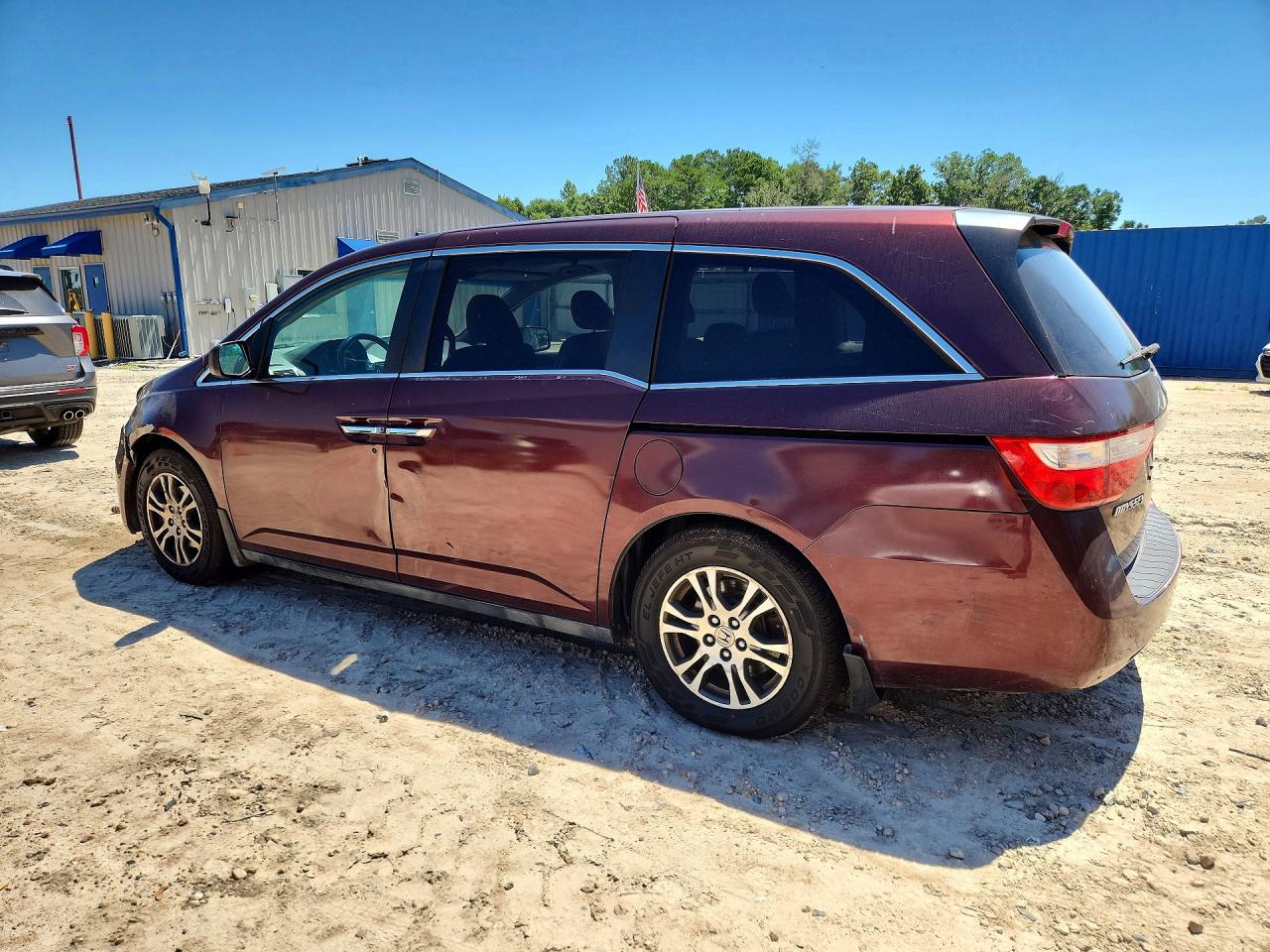 2011 Honda Odyssey Exl Burgundy vin: 5FNRL5H64BB073638