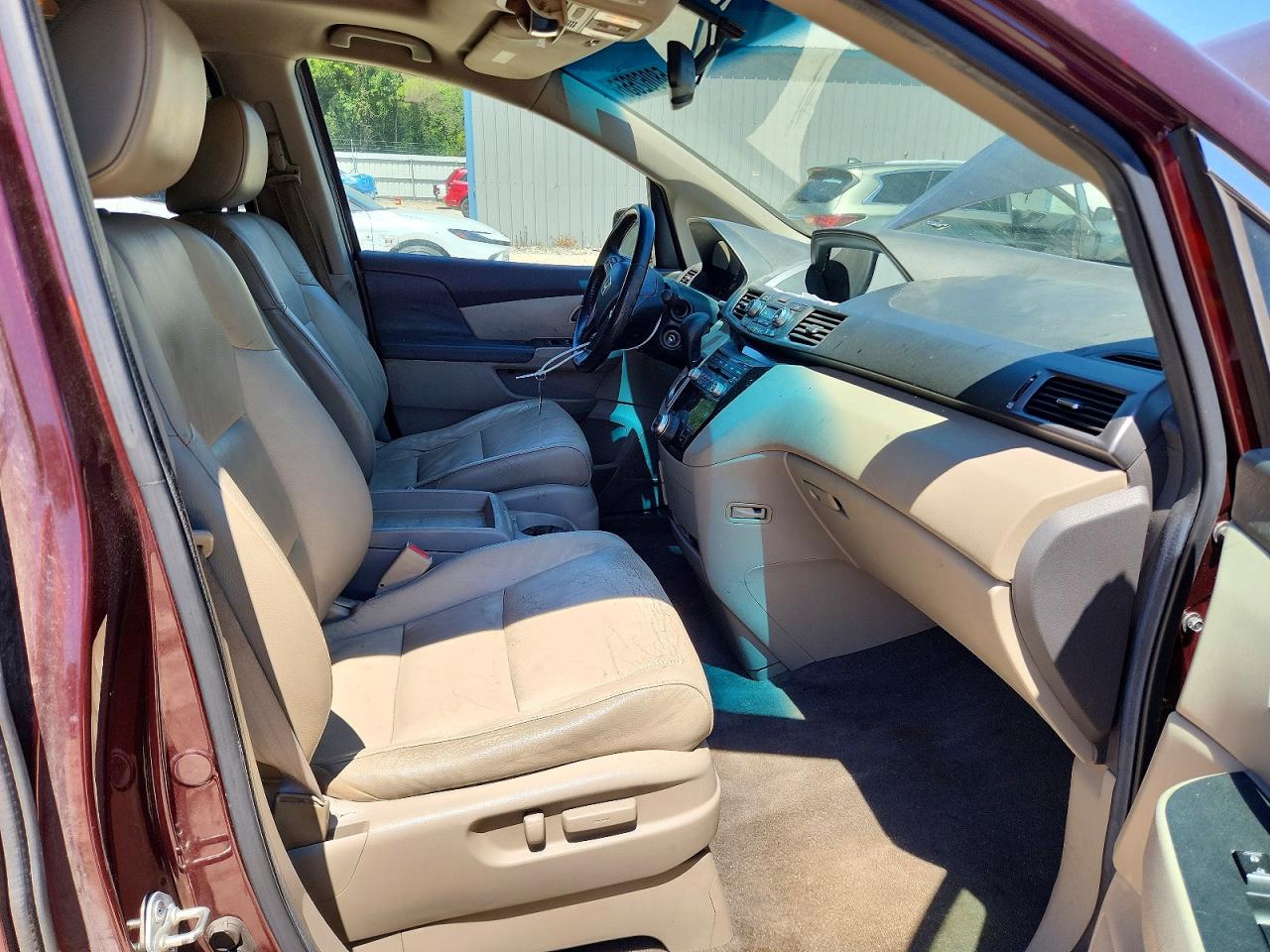 2011 Honda Odyssey Exl Burgundy vin: 5FNRL5H64BB073638