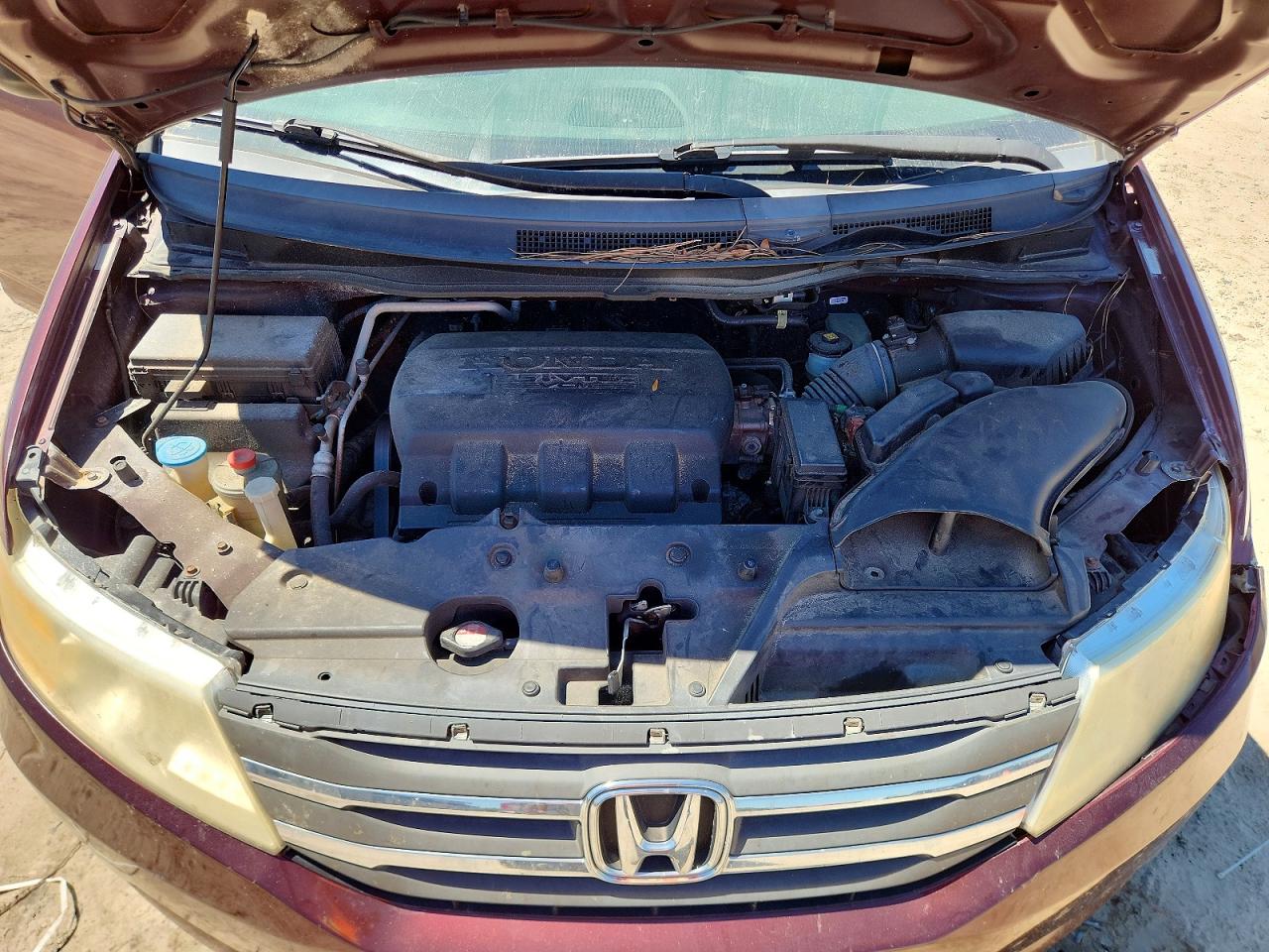 2011 Honda Odyssey Exl Burgundy vin: 5FNRL5H64BB073638
