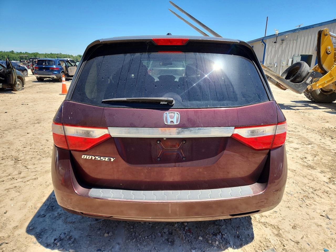 2011 Honda Odyssey Exl Burgundy vin: 5FNRL5H64BB073638