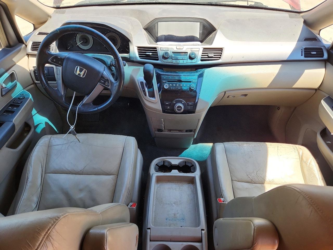 2011 Honda Odyssey Exl Burgundy vin: 5FNRL5H64BB073638