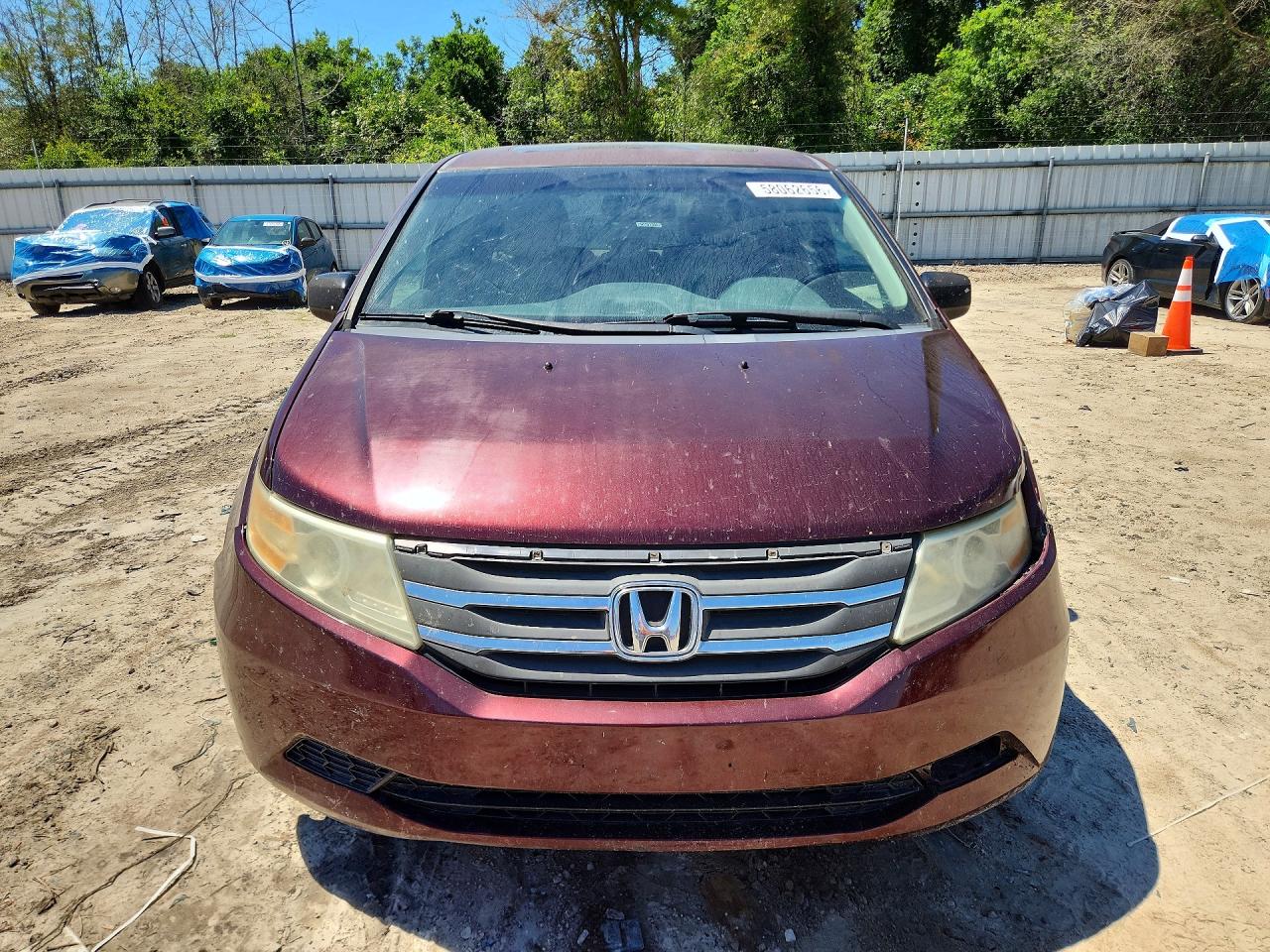 2011 Honda Odyssey Exl Burgundy vin: 5FNRL5H64BB073638