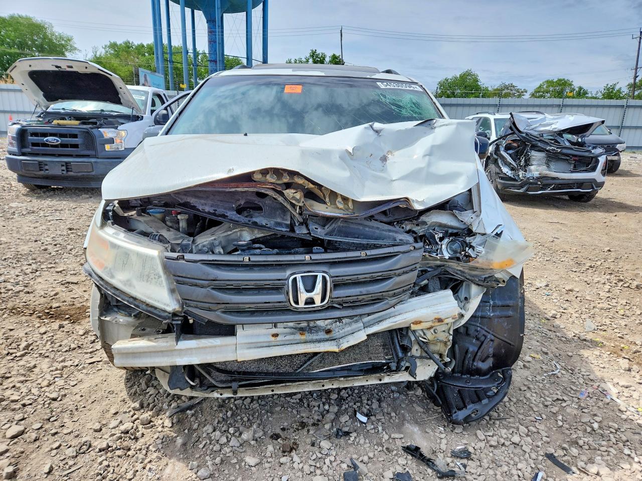2011 Honda Odyssey Exl White vin: 5FNRL5H64BB080962