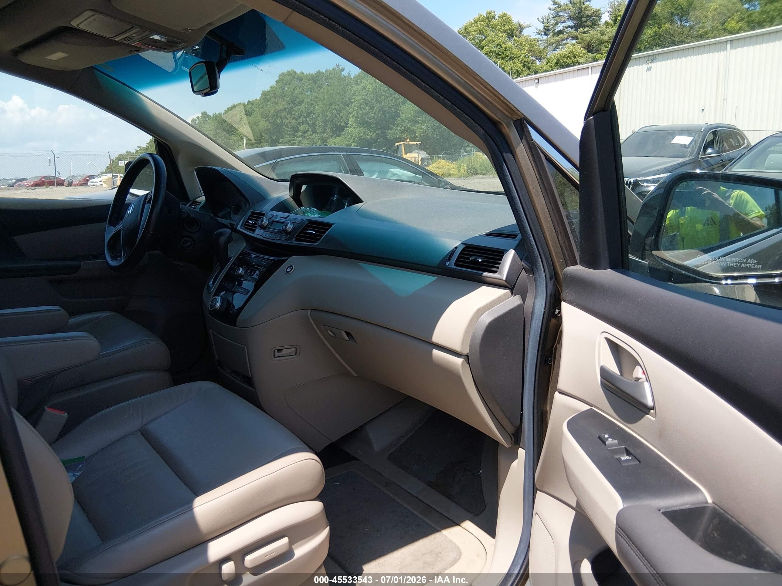 2011 Honda Odyssey Ex-l Brown vin: 5FNRL5H64BB102491