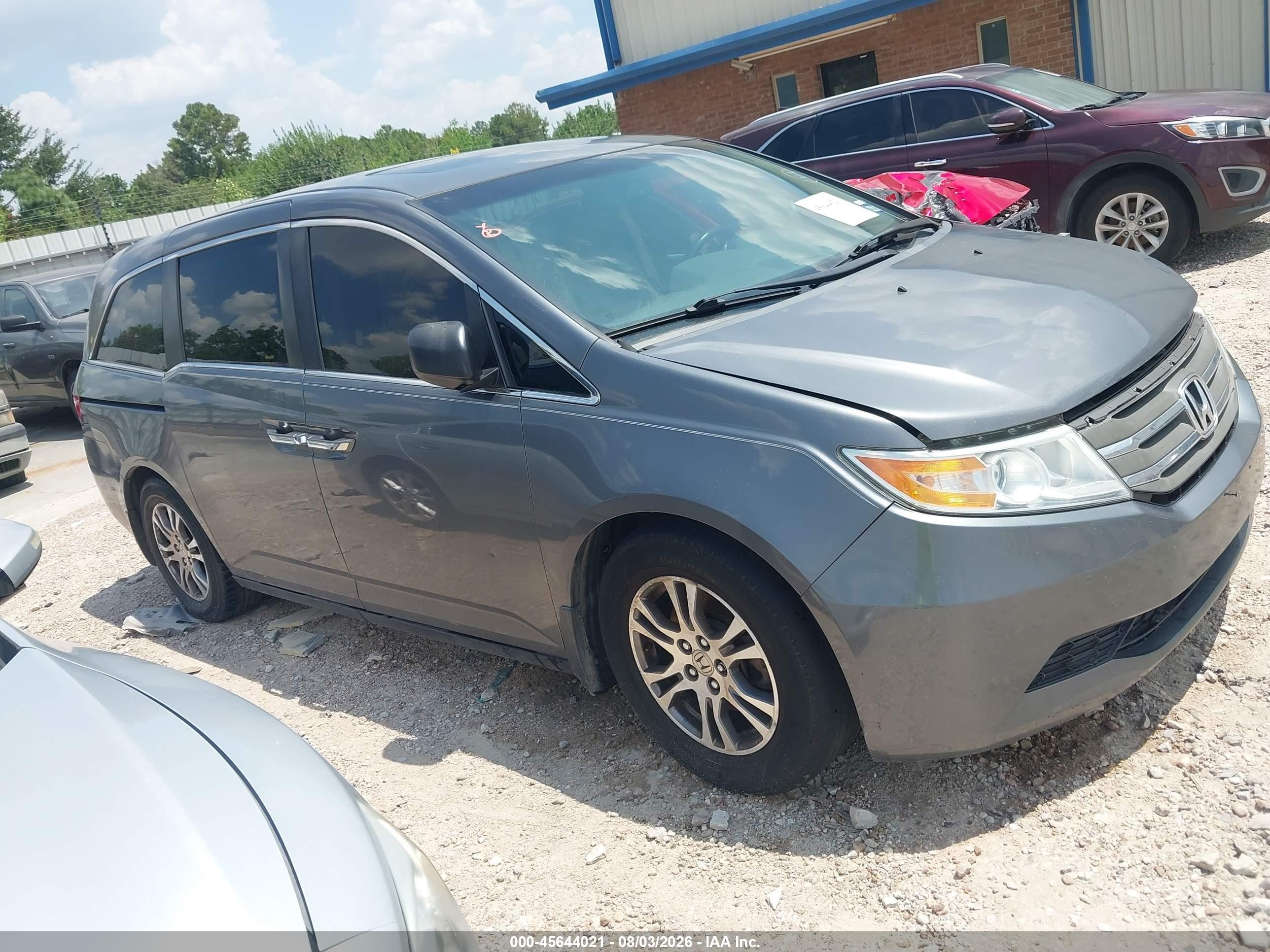 2011 Honda Odyssey Ex-l Gray vin: 5FNRL5H64BB102572