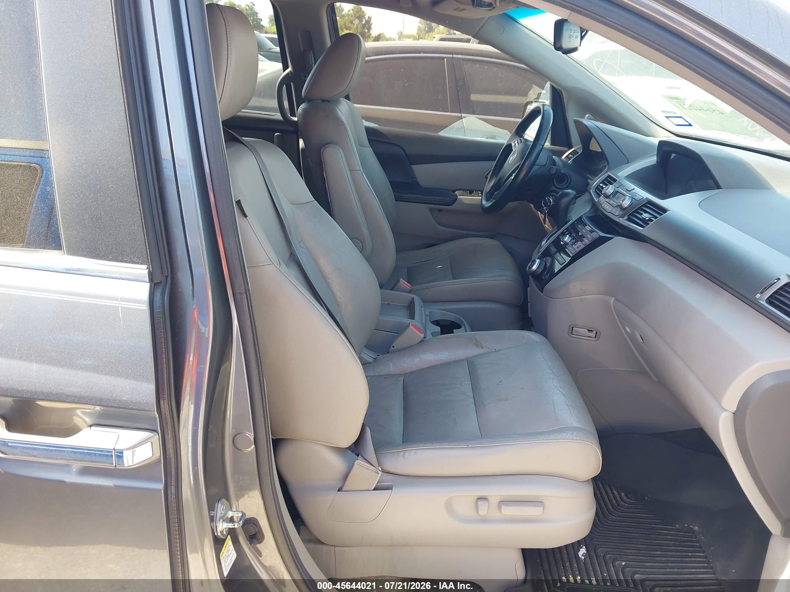 2011 Honda Odyssey Ex-l Gray vin: 5FNRL5H64BB102572