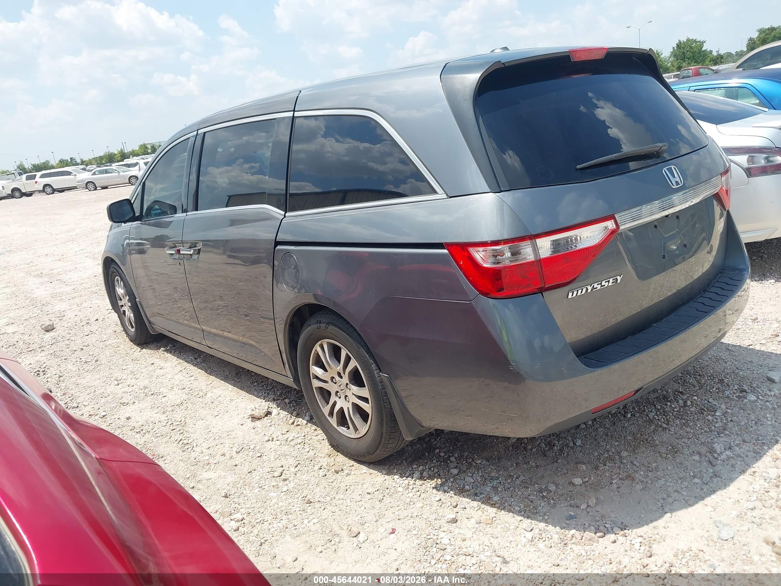2011 Honda Odyssey Ex-l Gray vin: 5FNRL5H64BB102572