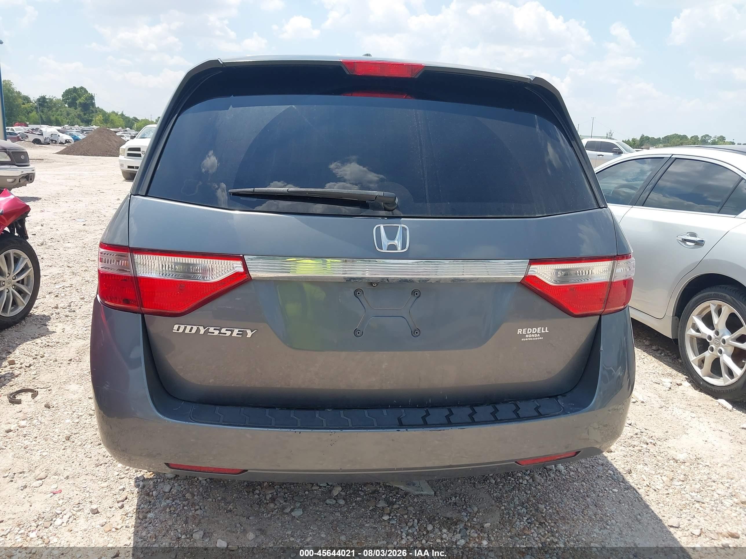 2011 Honda Odyssey Ex-l Gray vin: 5FNRL5H64BB102572