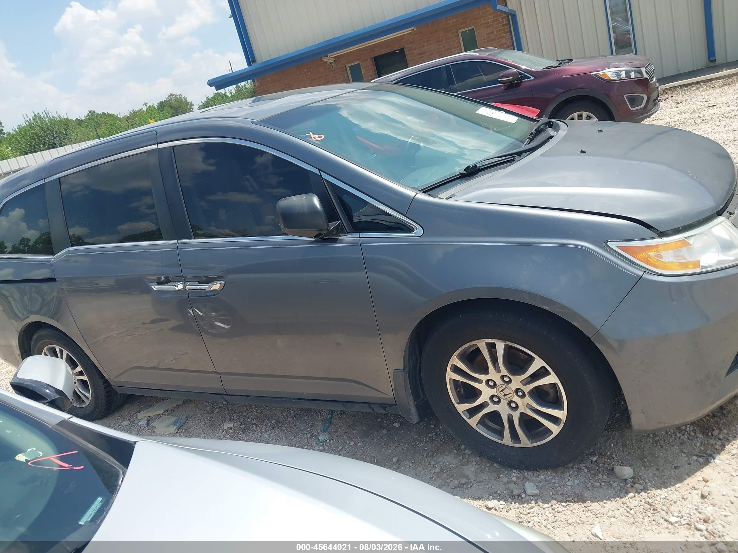2011 Honda Odyssey Ex-l Gray vin: 5FNRL5H64BB102572