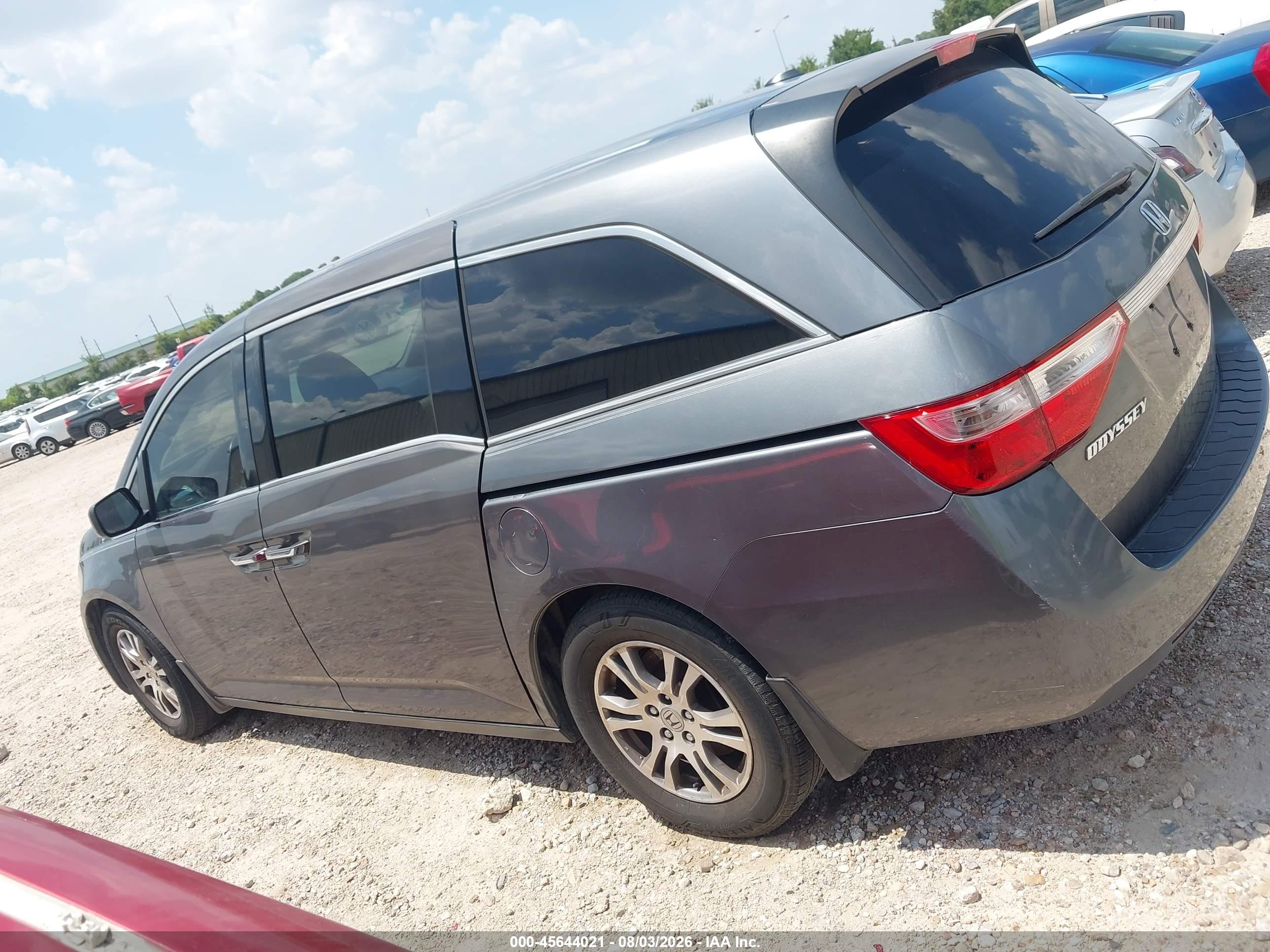 2011 Honda Odyssey Ex-l Gray vin: 5FNRL5H64BB102572