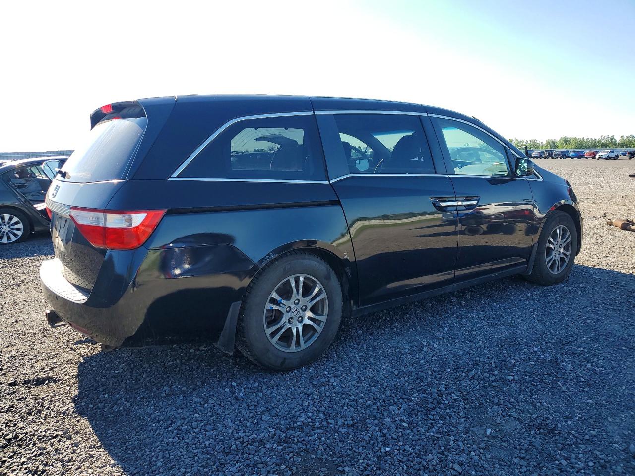 2011 Honda Odyssey Exl Black vin: 5FNRL5H64BB507198