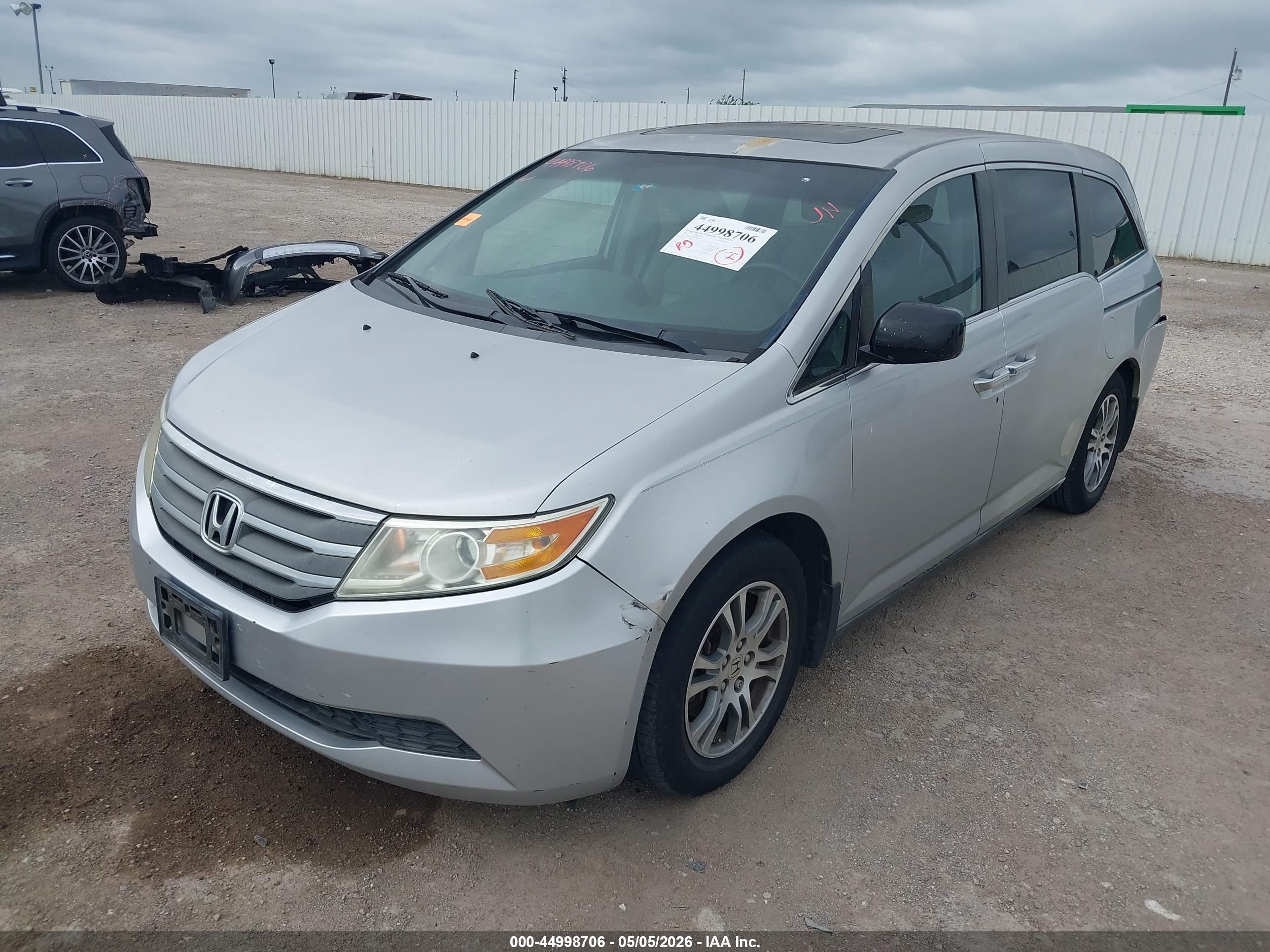 2012 Honda Odyssey Ex-l Silver vin: 5FNRL5H64CB007401