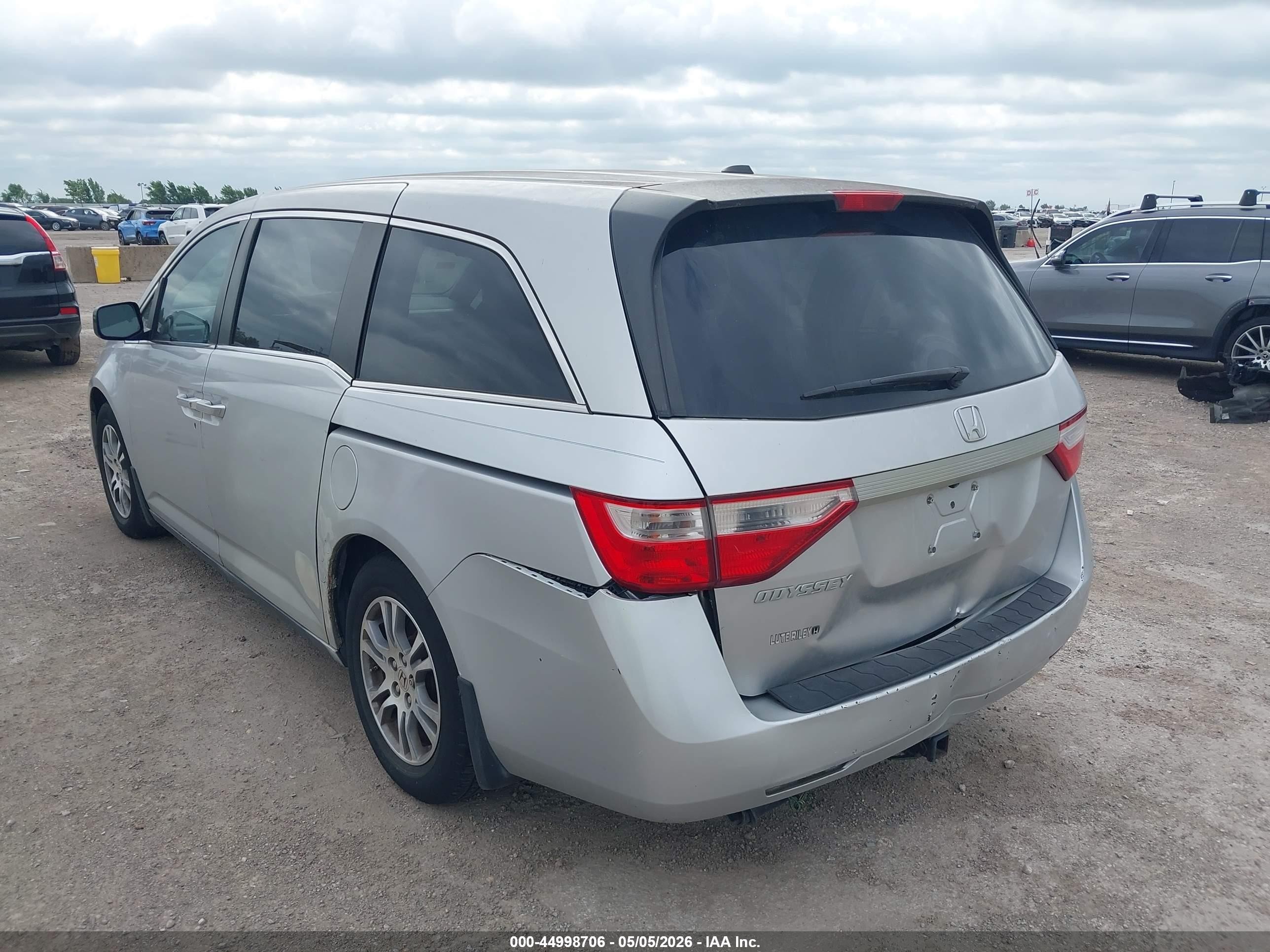 2012 Honda Odyssey Ex-l Silver vin: 5FNRL5H64CB007401