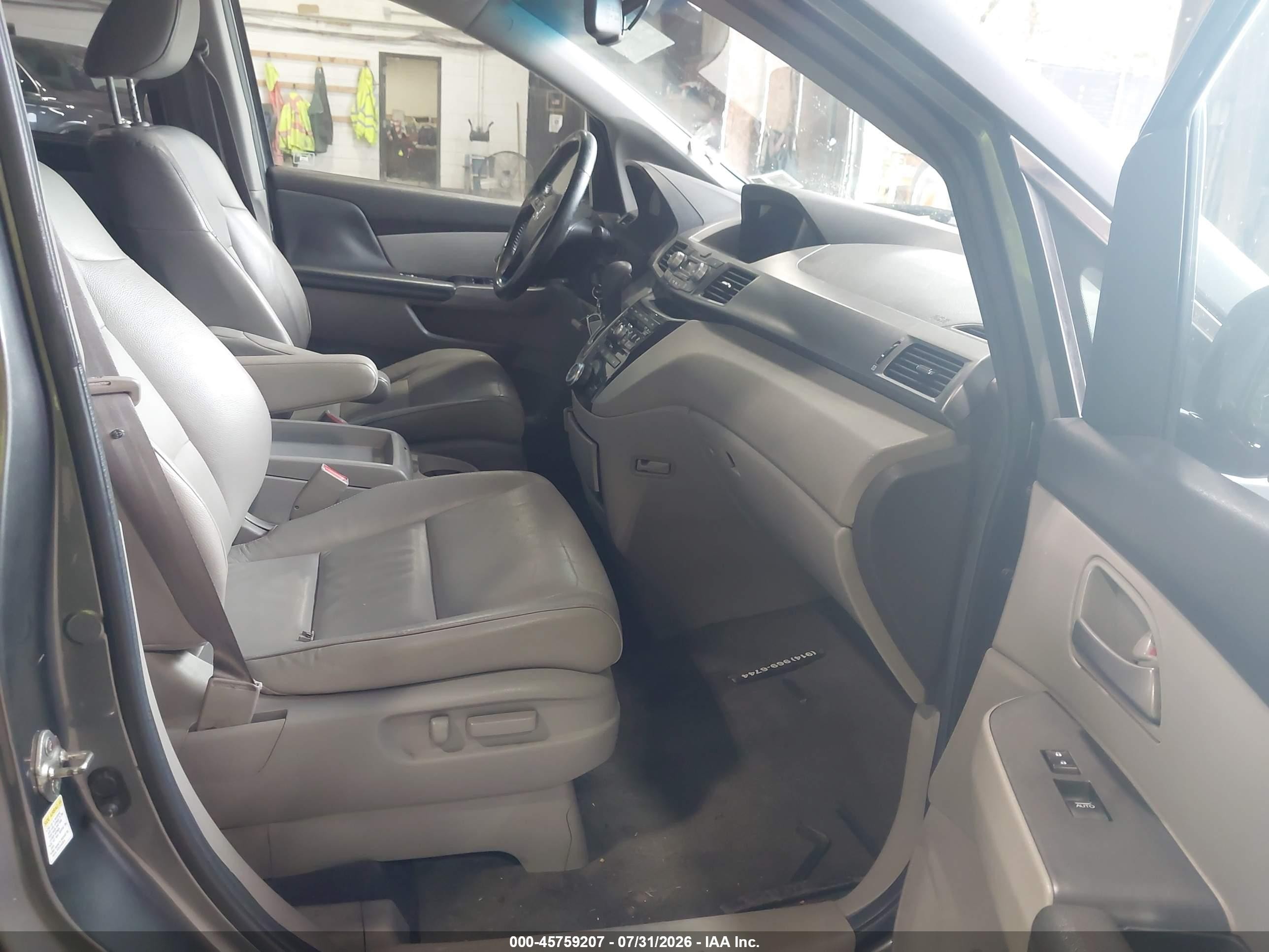 2012 Honda Odyssey Ex-l Gray vin: 5FNRL5H64CB018740