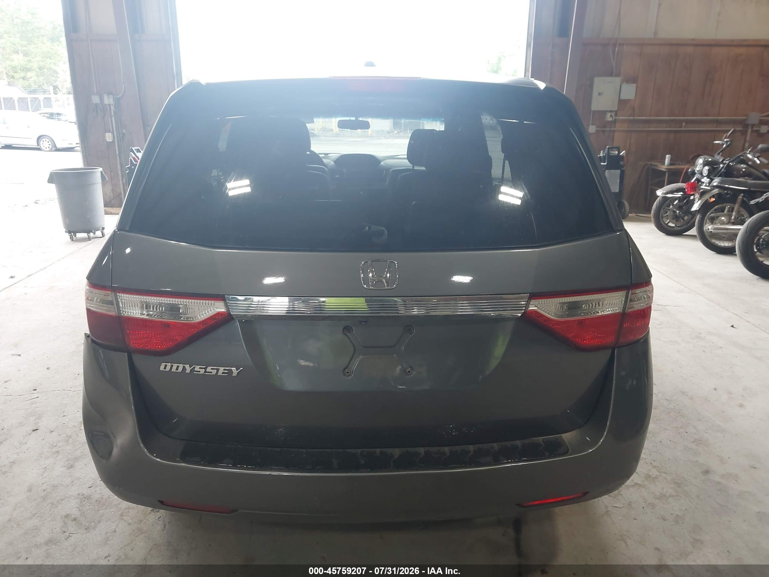 2012 Honda Odyssey Ex-l Gray vin: 5FNRL5H64CB018740