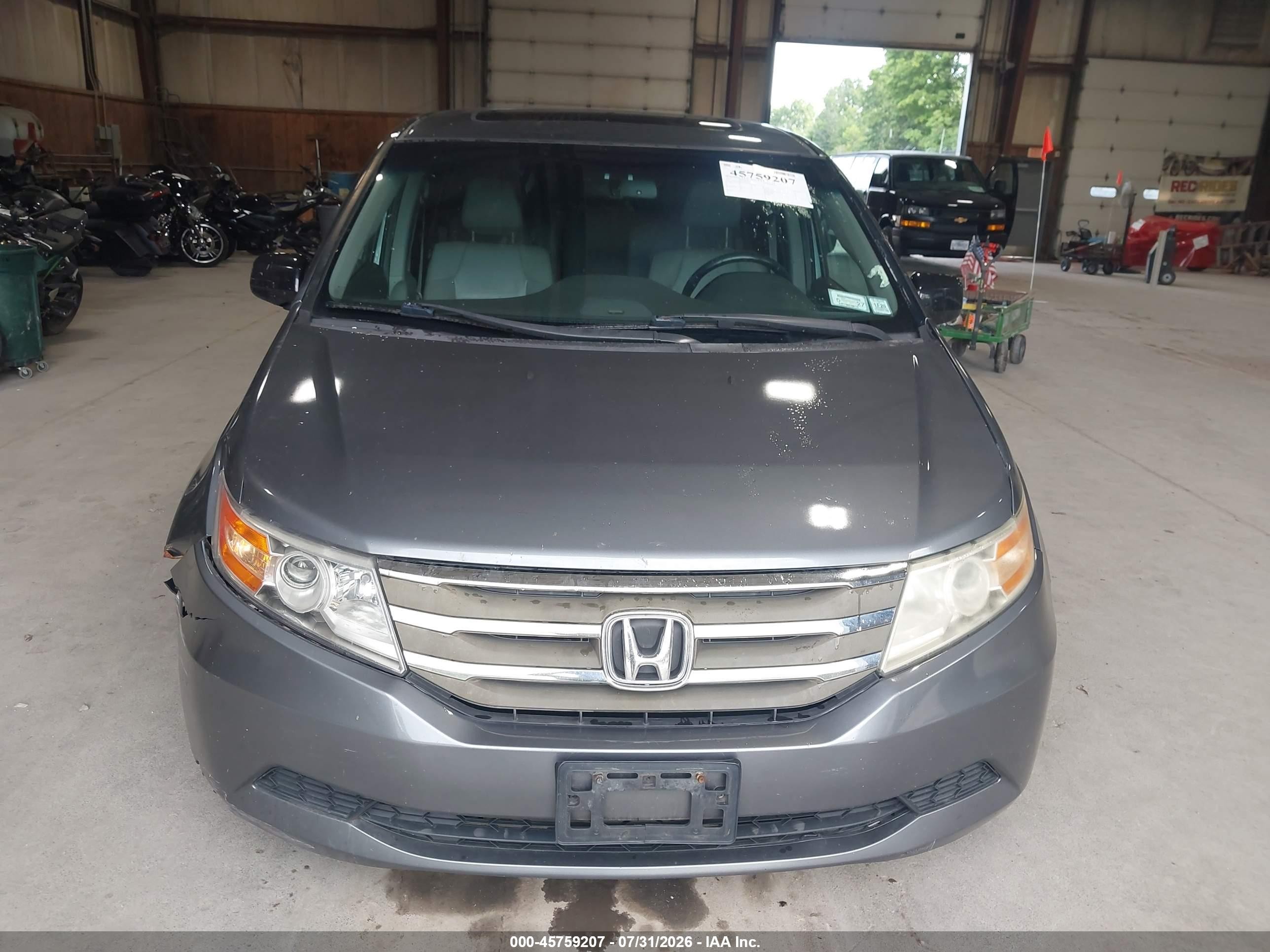 2012 Honda Odyssey Ex-l Gray vin: 5FNRL5H64CB018740