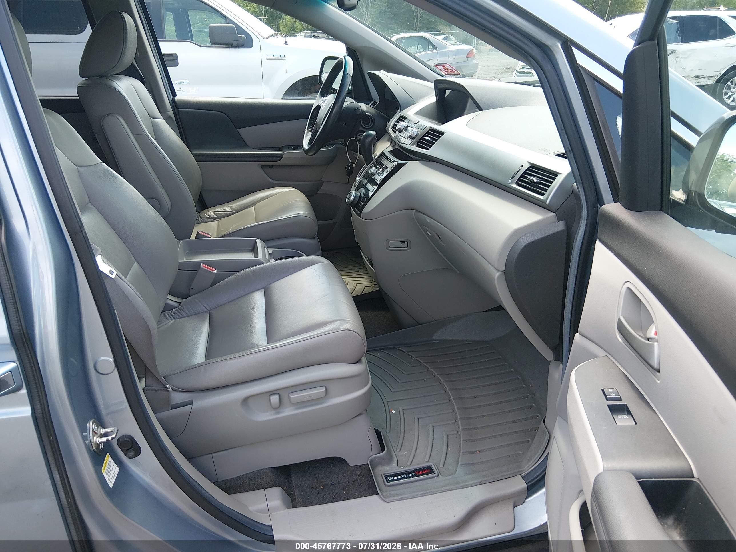2012 Honda Odyssey Ex-l Blue vin: 5FNRL5H64CB026658