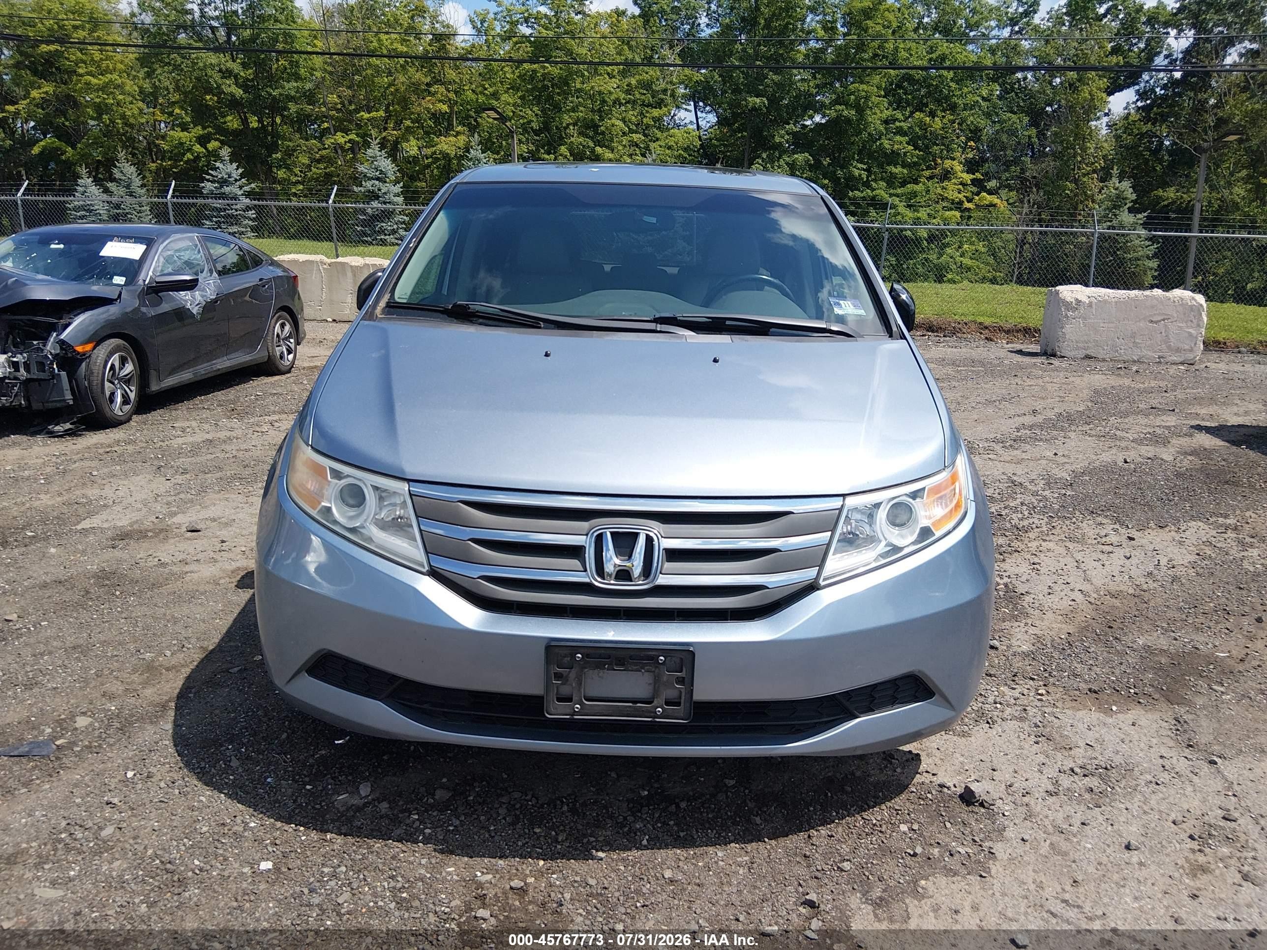 2012 Honda Odyssey Ex-l Blue vin: 5FNRL5H64CB026658