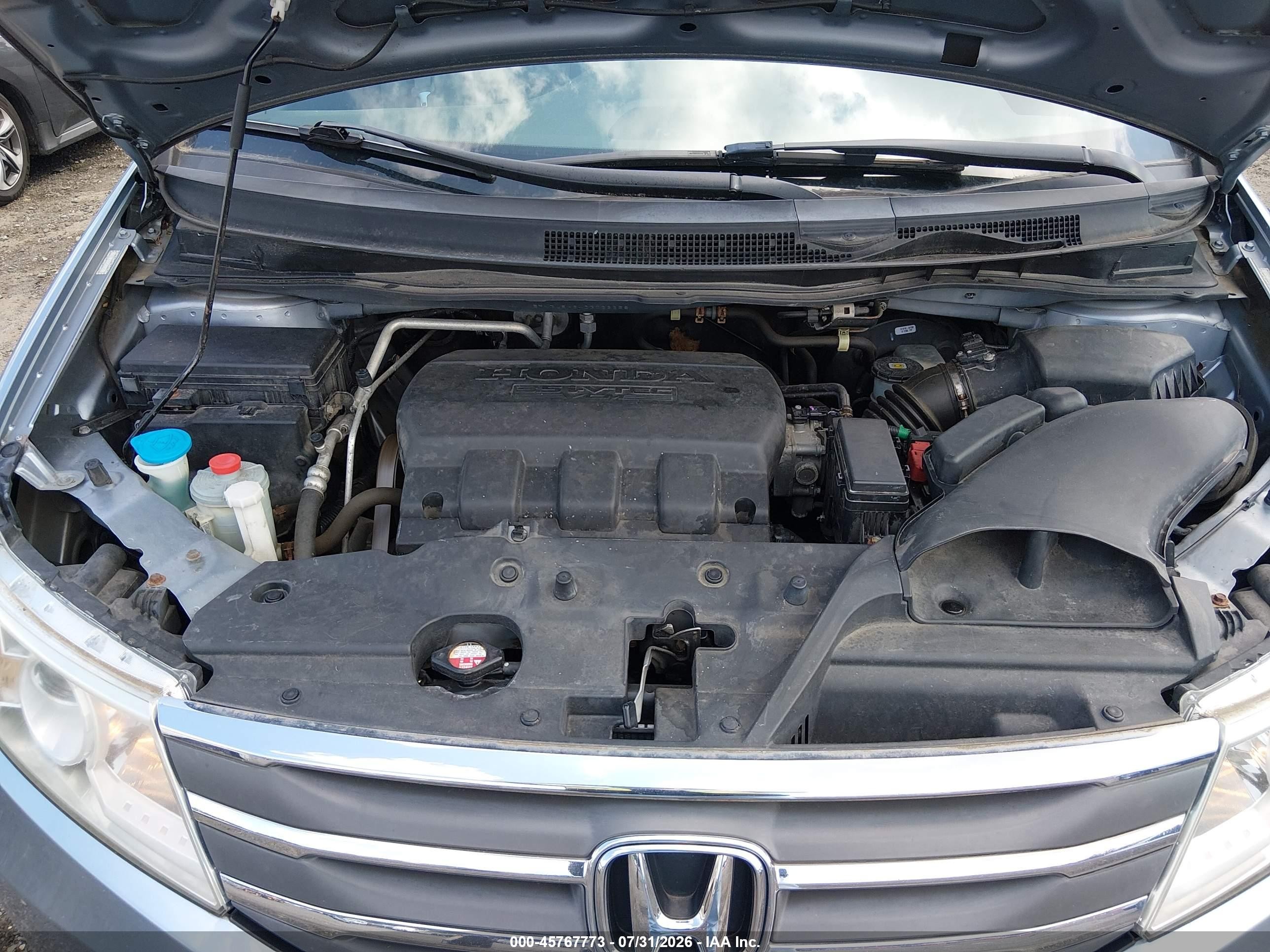 2012 Honda Odyssey Ex-l Blue vin: 5FNRL5H64CB026658
