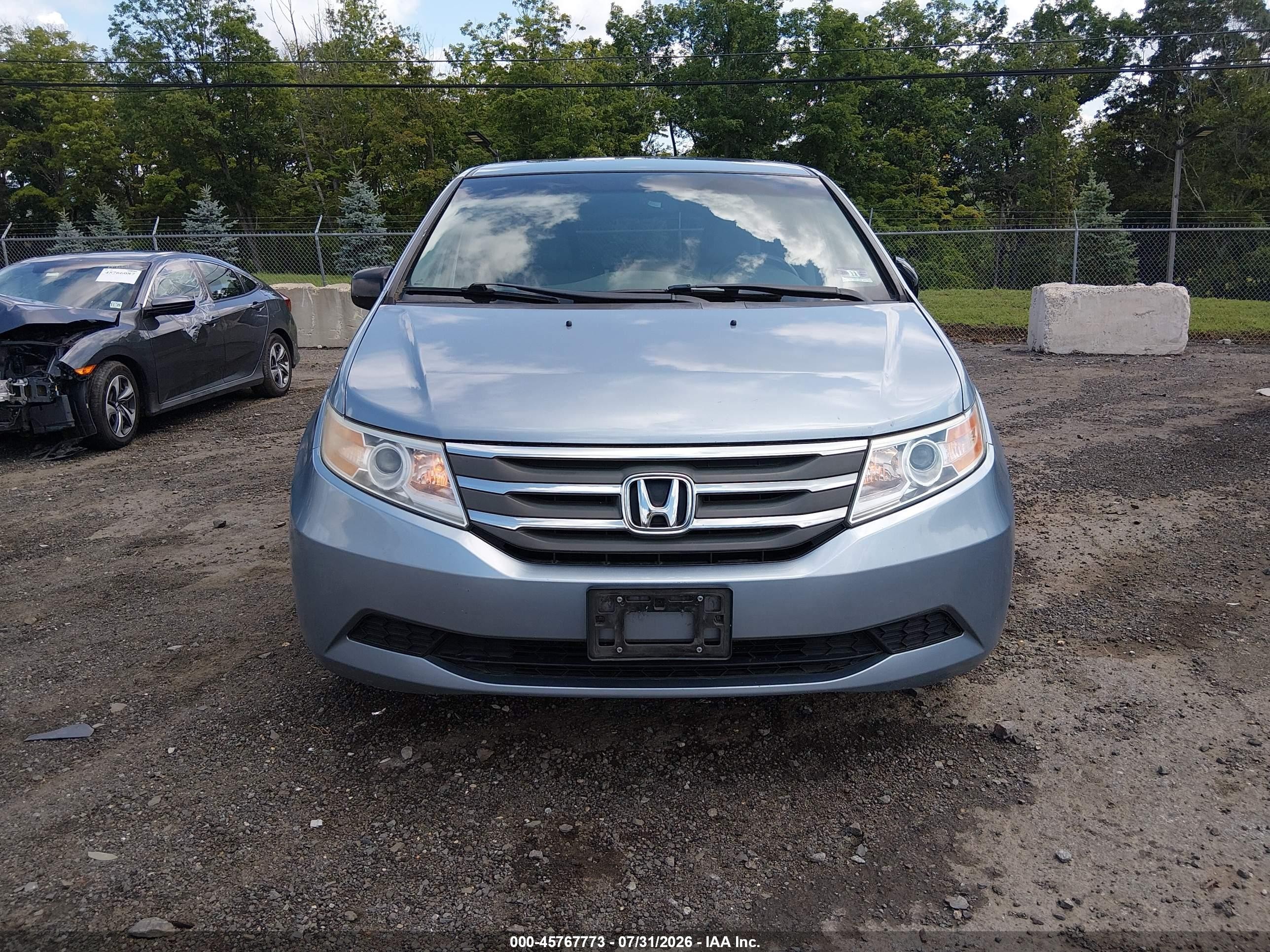 2012 Honda Odyssey Ex-l Blue vin: 5FNRL5H64CB026658