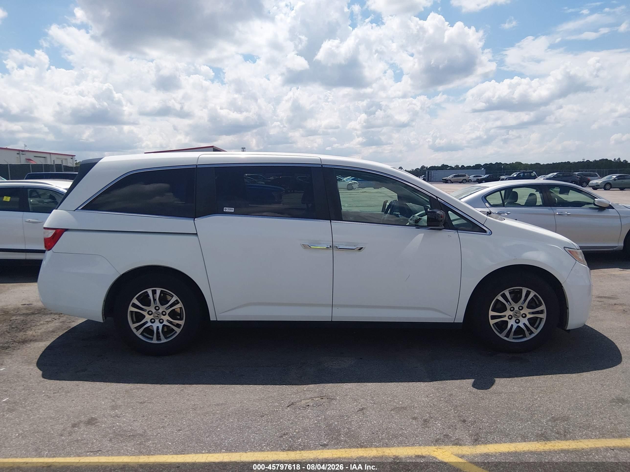 2012 Honda Odyssey Ex-l White vin: 5FNRL5H64CB029964