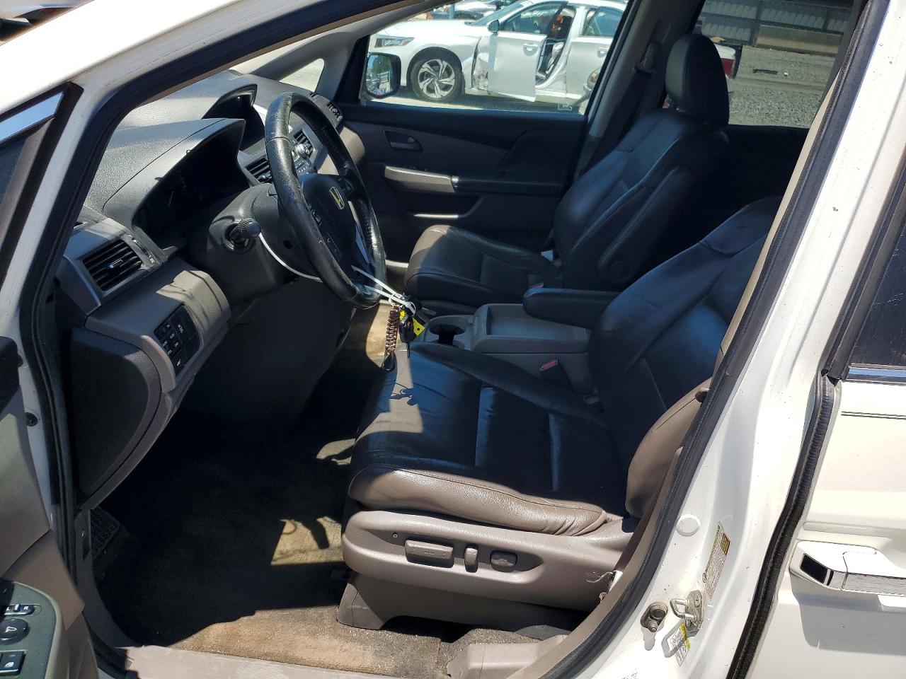 2012 Honda Odyssey Exl White vin: 5FNRL5H64CB042259