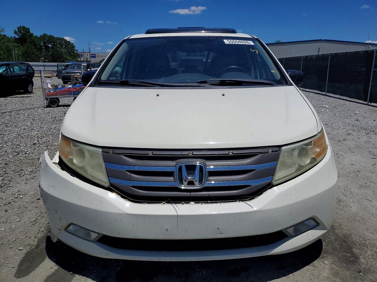 2012 Honda Odyssey Exl White vin: 5FNRL5H64CB042259