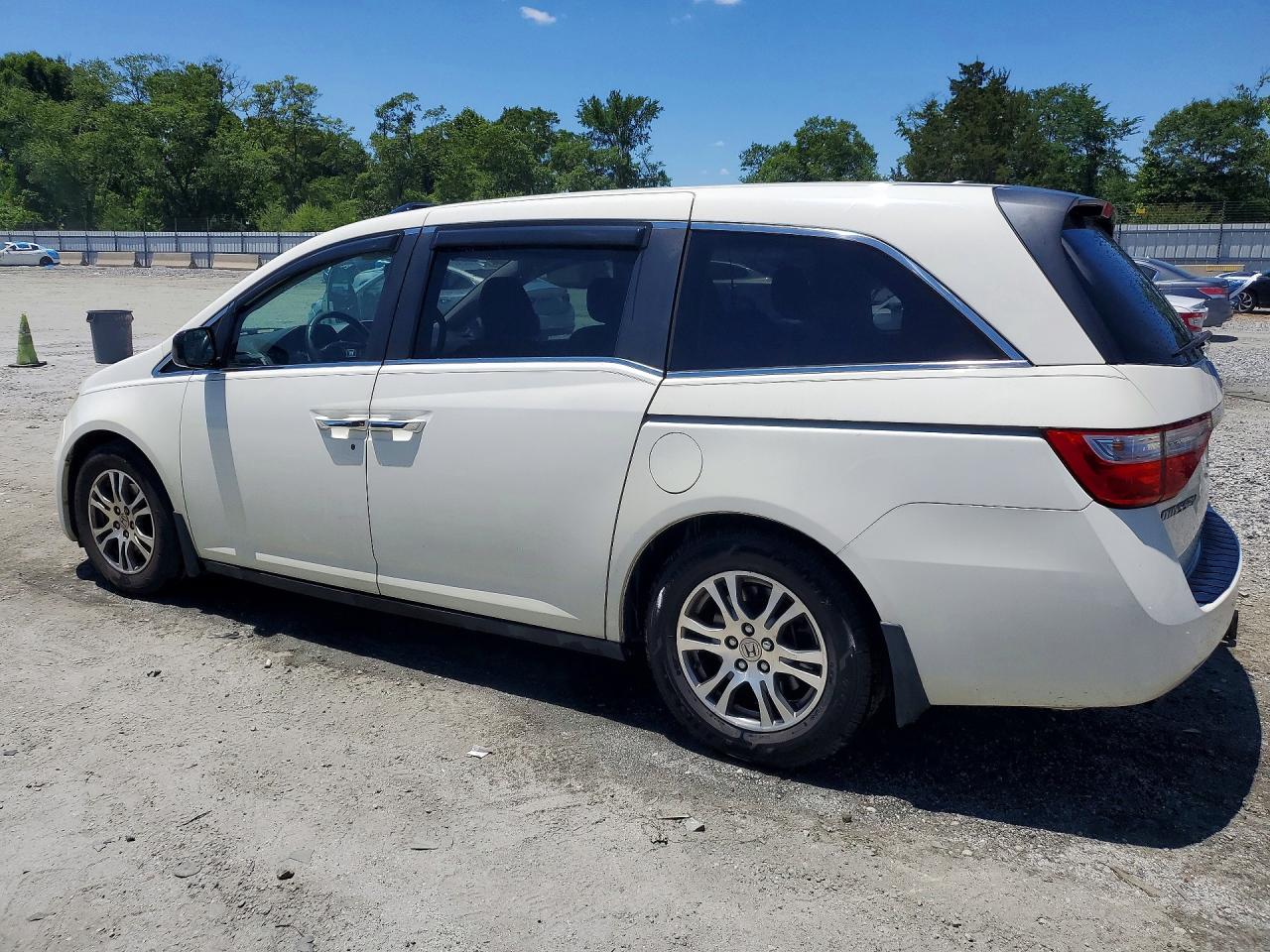 2012 Honda Odyssey Exl White vin: 5FNRL5H64CB042259