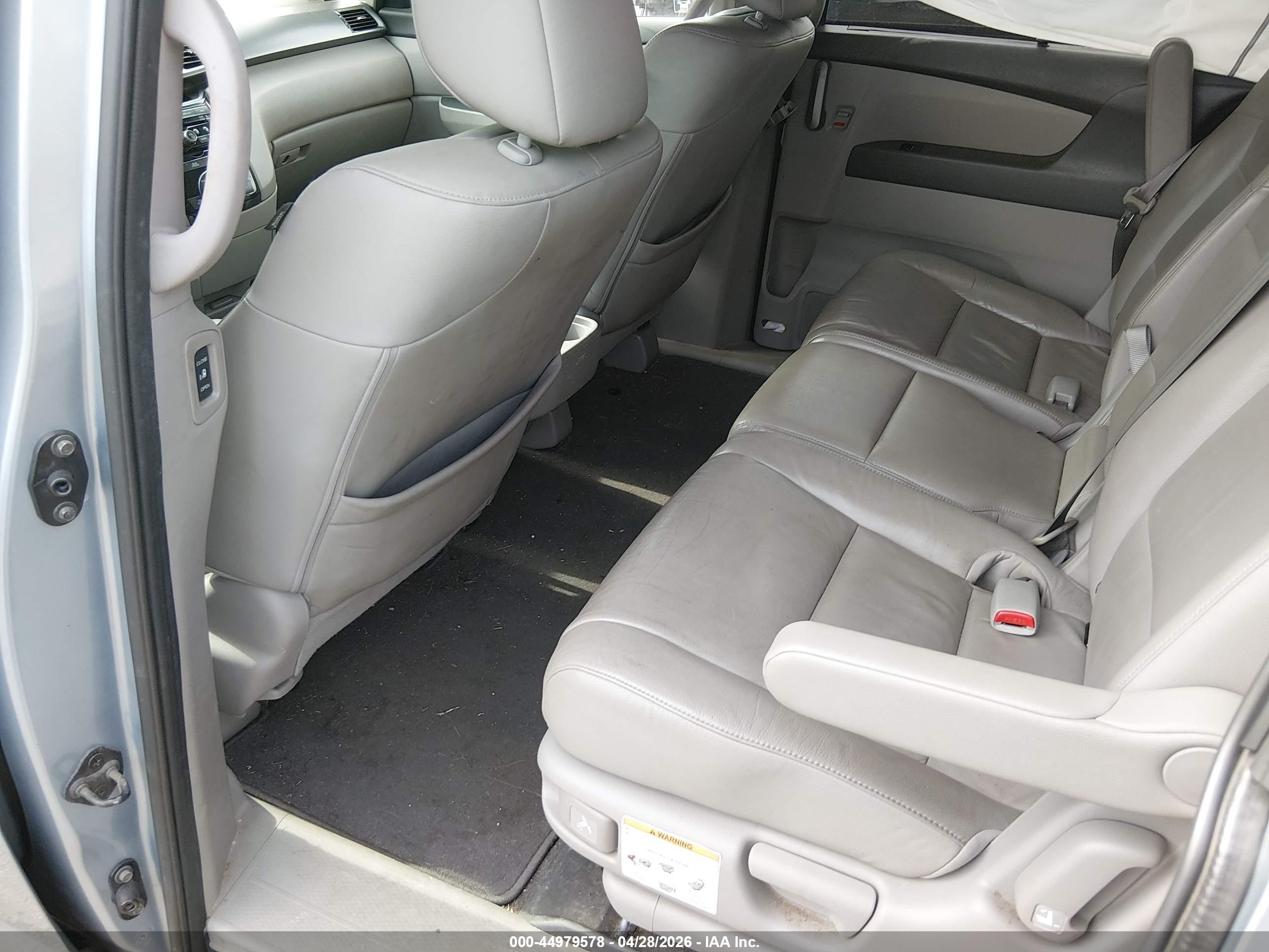 2012 Honda Odyssey Ex-l Blue vin: 5FNRL5H64CB047266