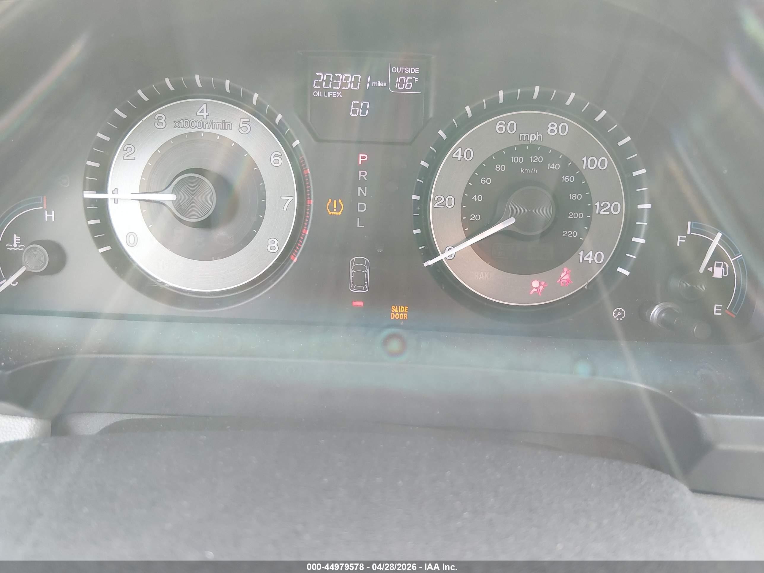 2012 Honda Odyssey Ex-l Blue vin: 5FNRL5H64CB047266