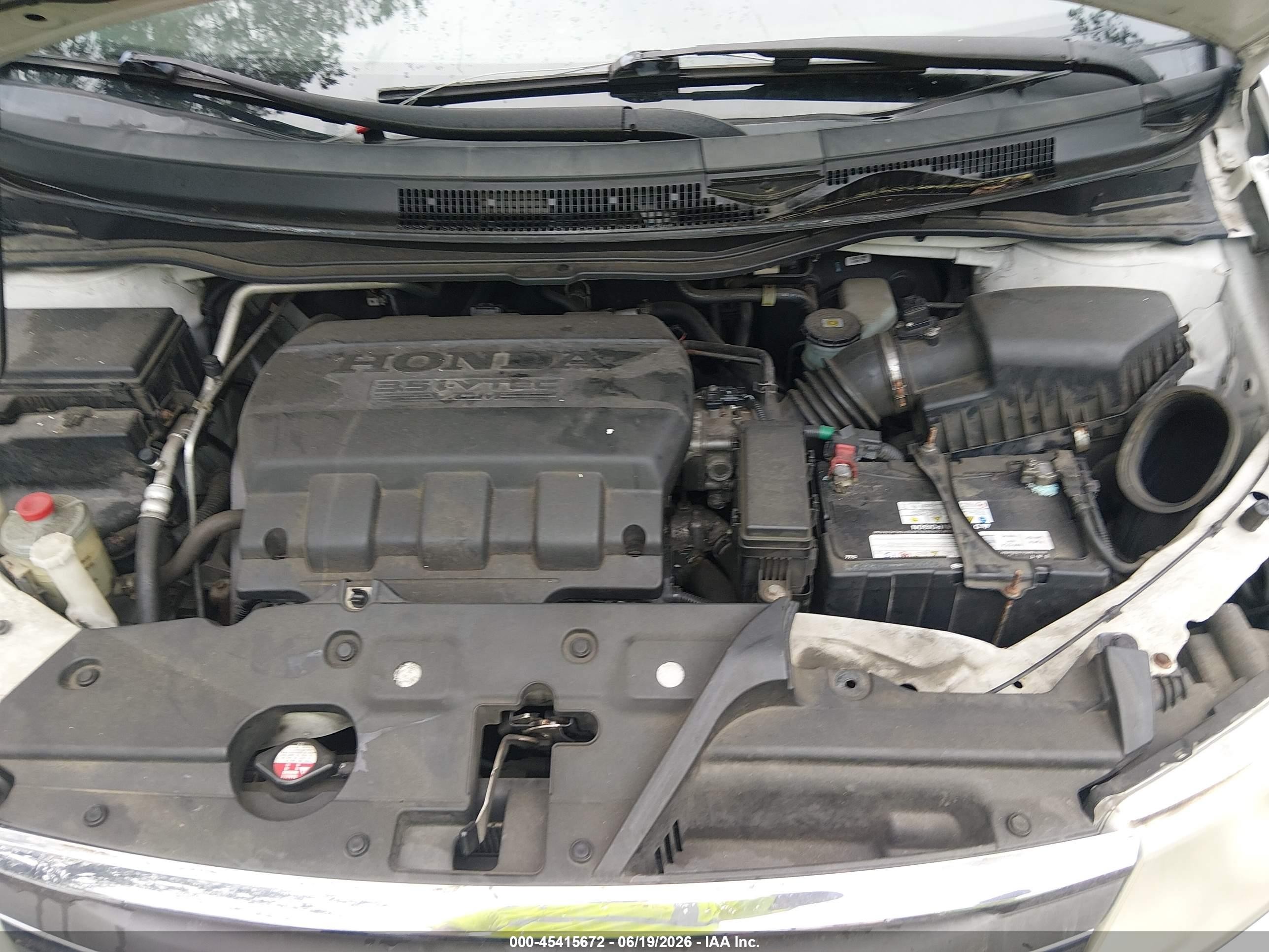 2012 Honda Odyssey Ex-l White vin: 5FNRL5H64CB049826