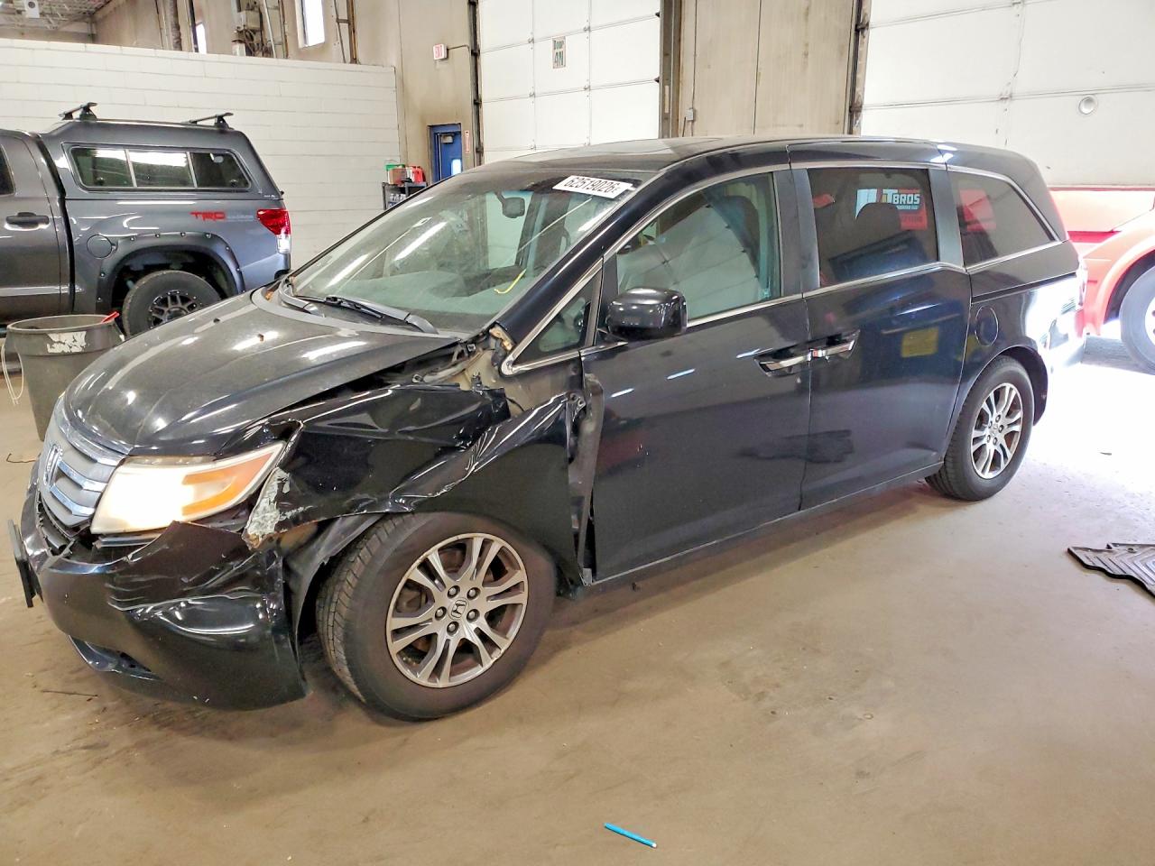 2012 Honda Odyssey Exl Black vin: 5FNRL5H64CB060373
