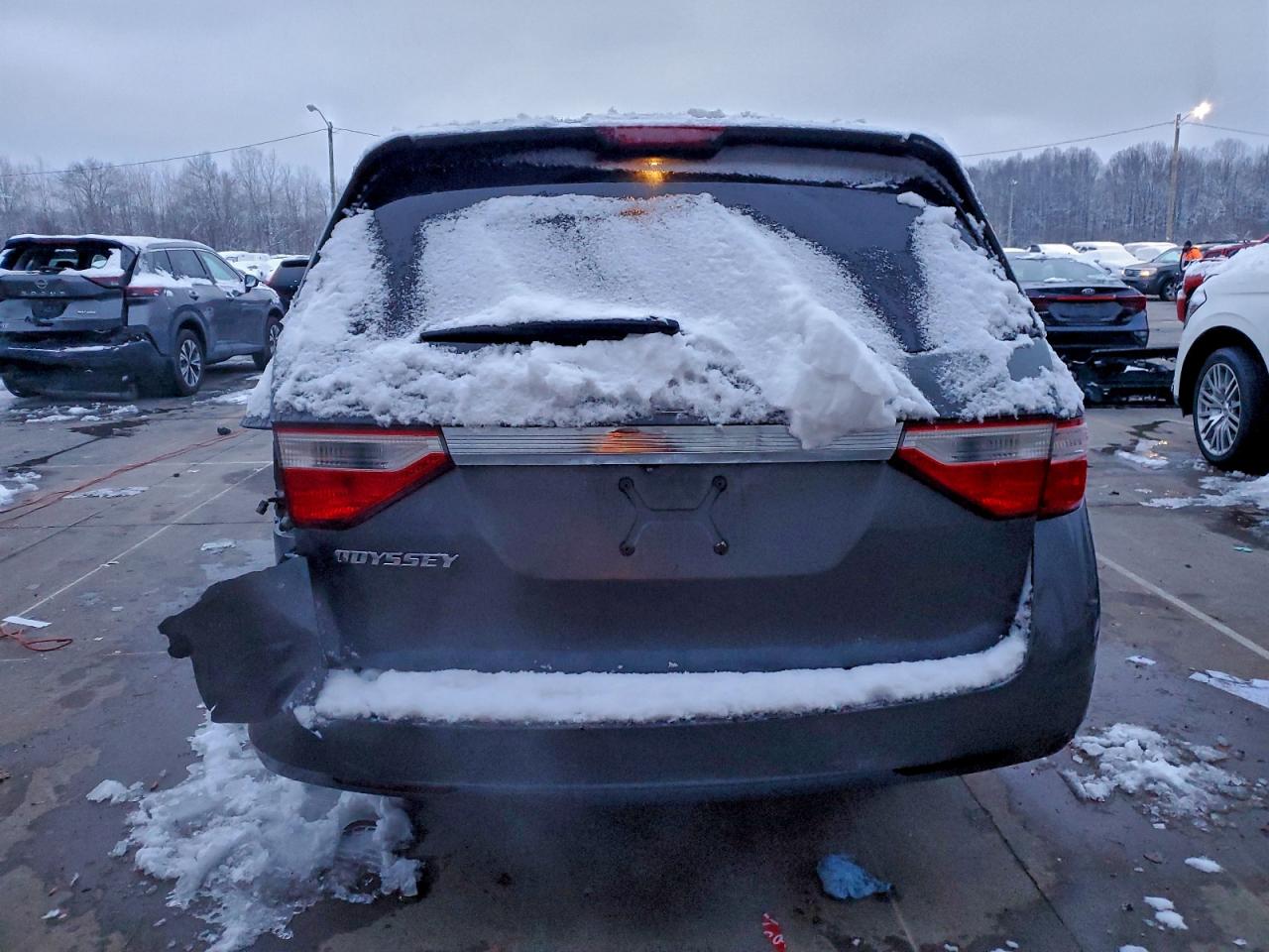 2012 Honda Odyssey Exl Серый vin: 5FNRL5H64CB066299