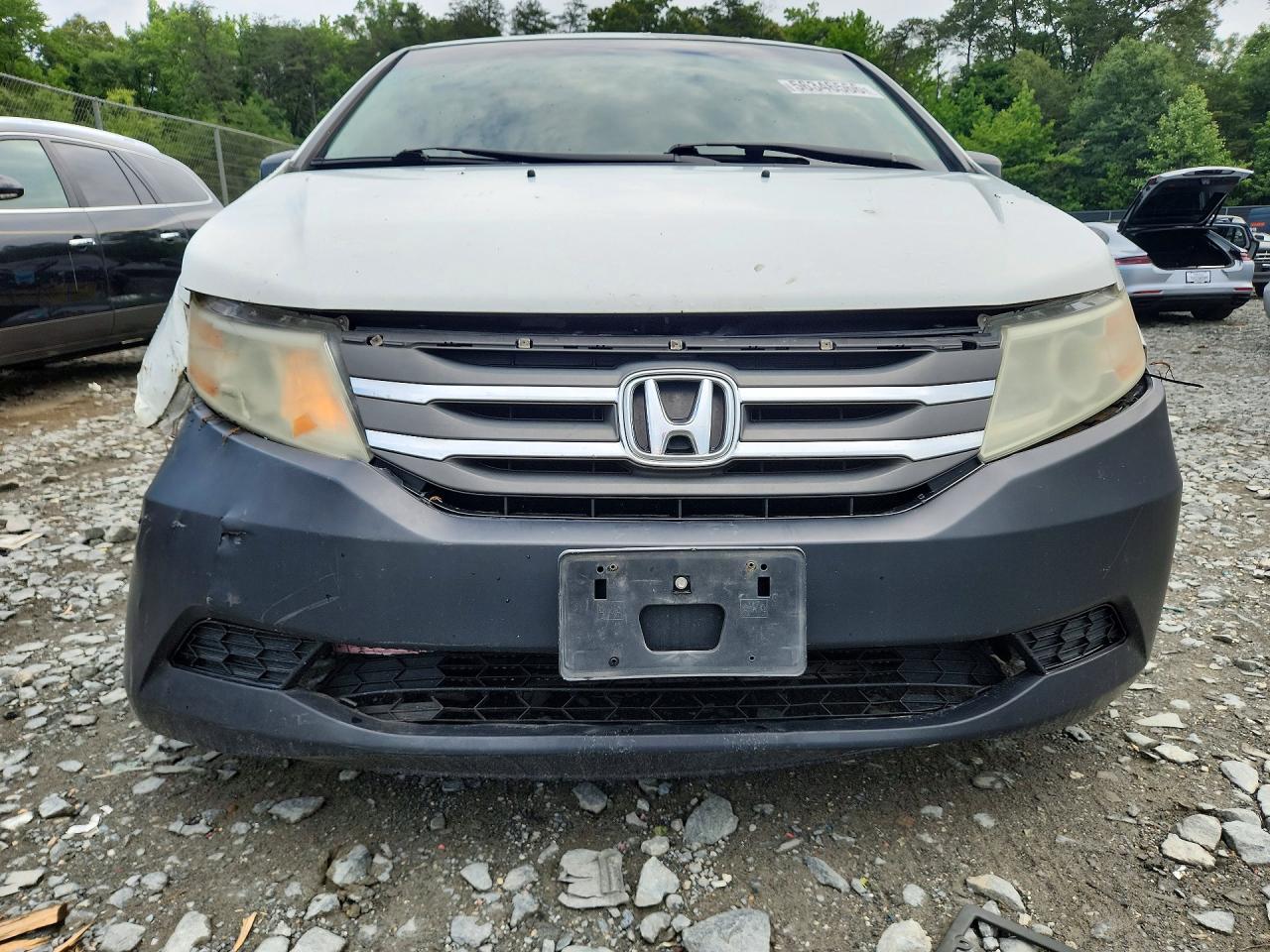 2012 Honda Odyssey Exl White vin: 5FNRL5H64CB077514