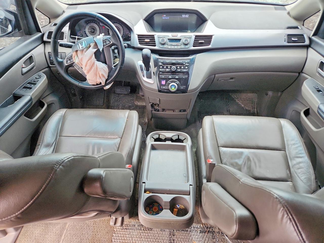 2012 Honda Odyssey Exl White vin: 5FNRL5H64CB077514