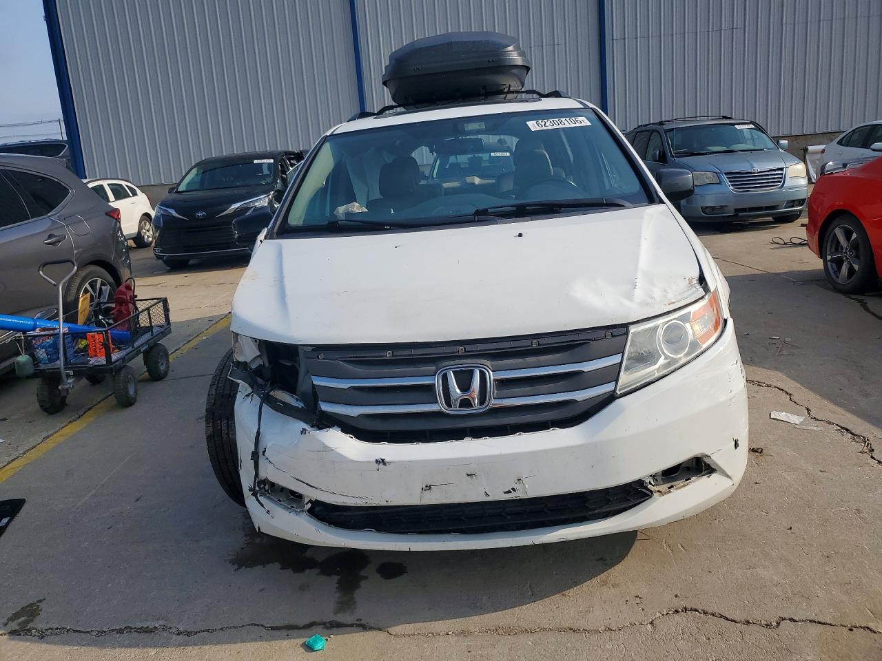 2012 Honda Odyssey Exl White vin: 5FNRL5H64CB078808