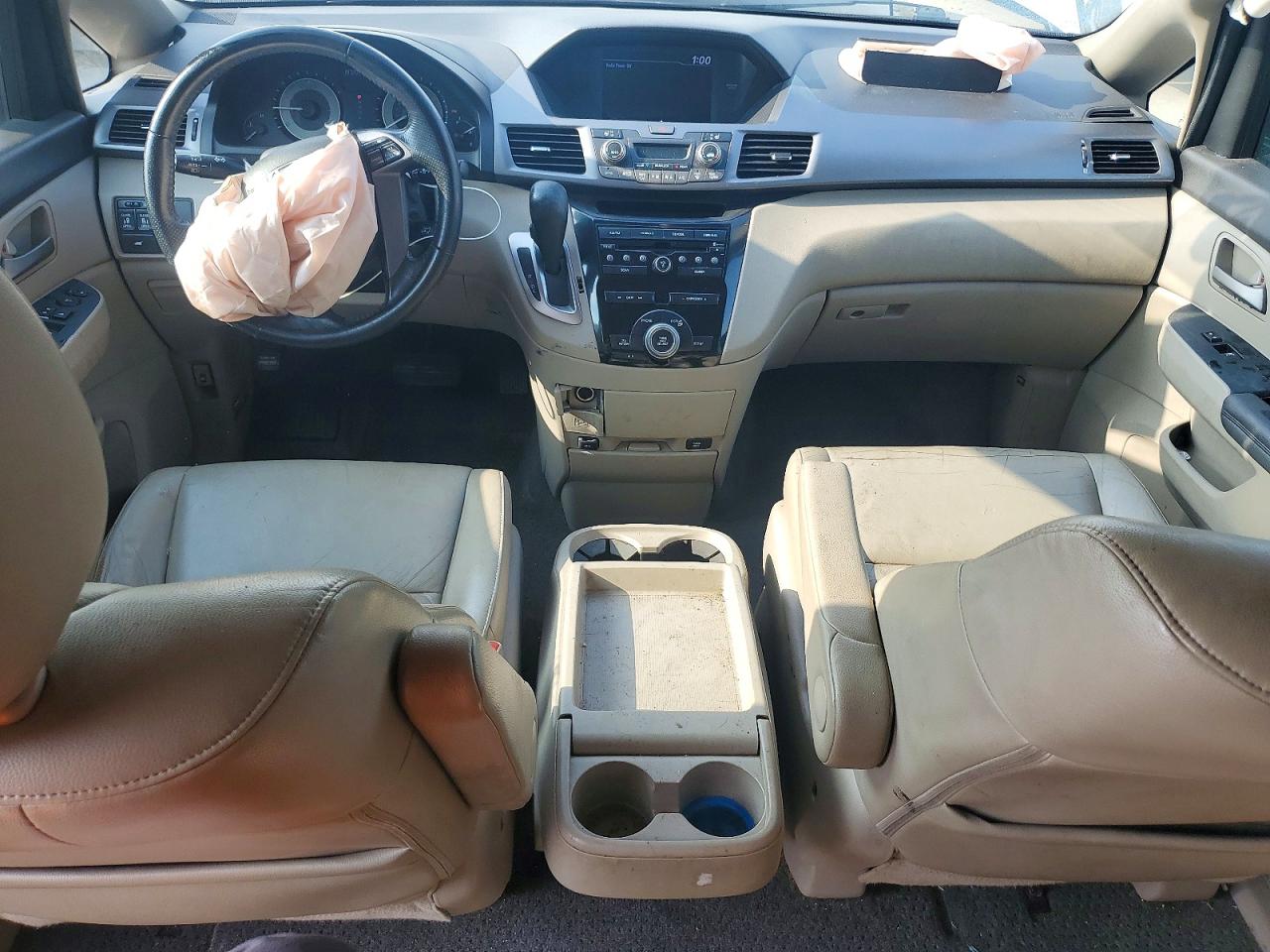 2012 Honda Odyssey Exl White vin: 5FNRL5H64CB078808