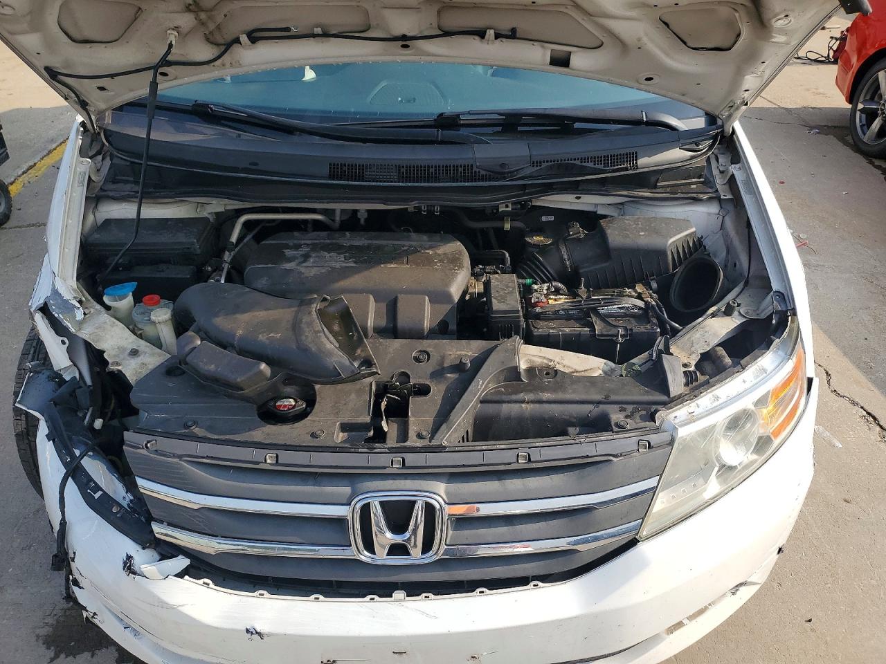 2012 Honda Odyssey Exl White vin: 5FNRL5H64CB078808