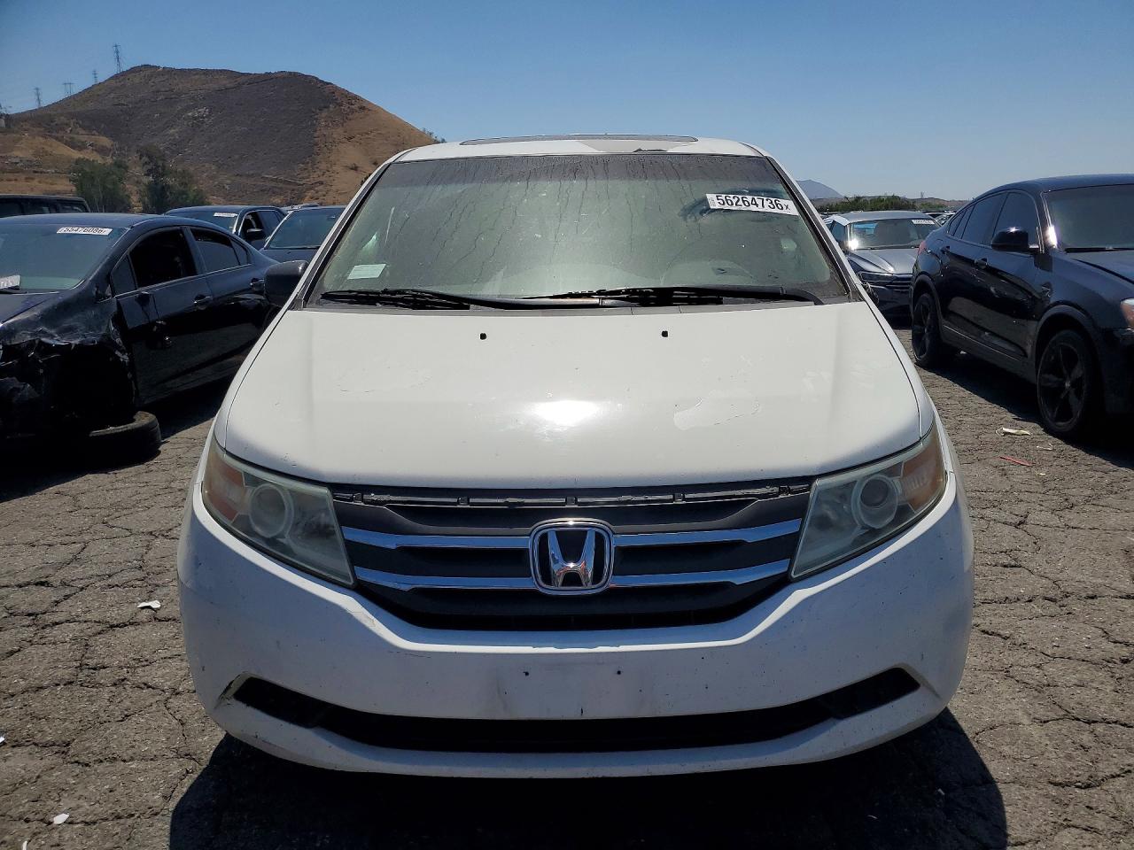 2012 Honda Odyssey Exl White vin: 5FNRL5H64CB083720