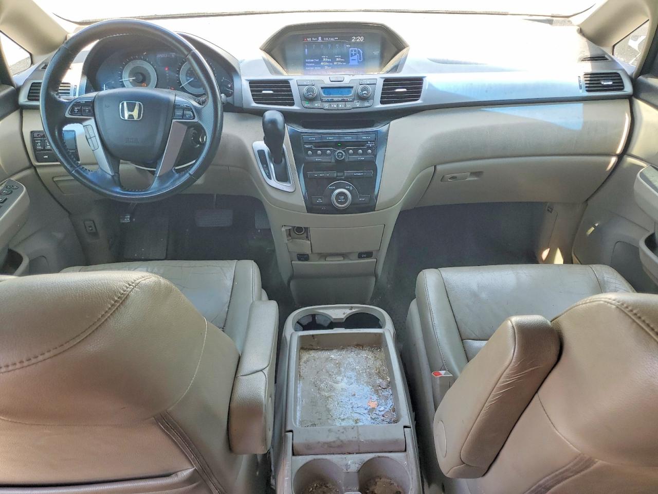 2012 Honda Odyssey Exl White vin: 5FNRL5H64CB083720