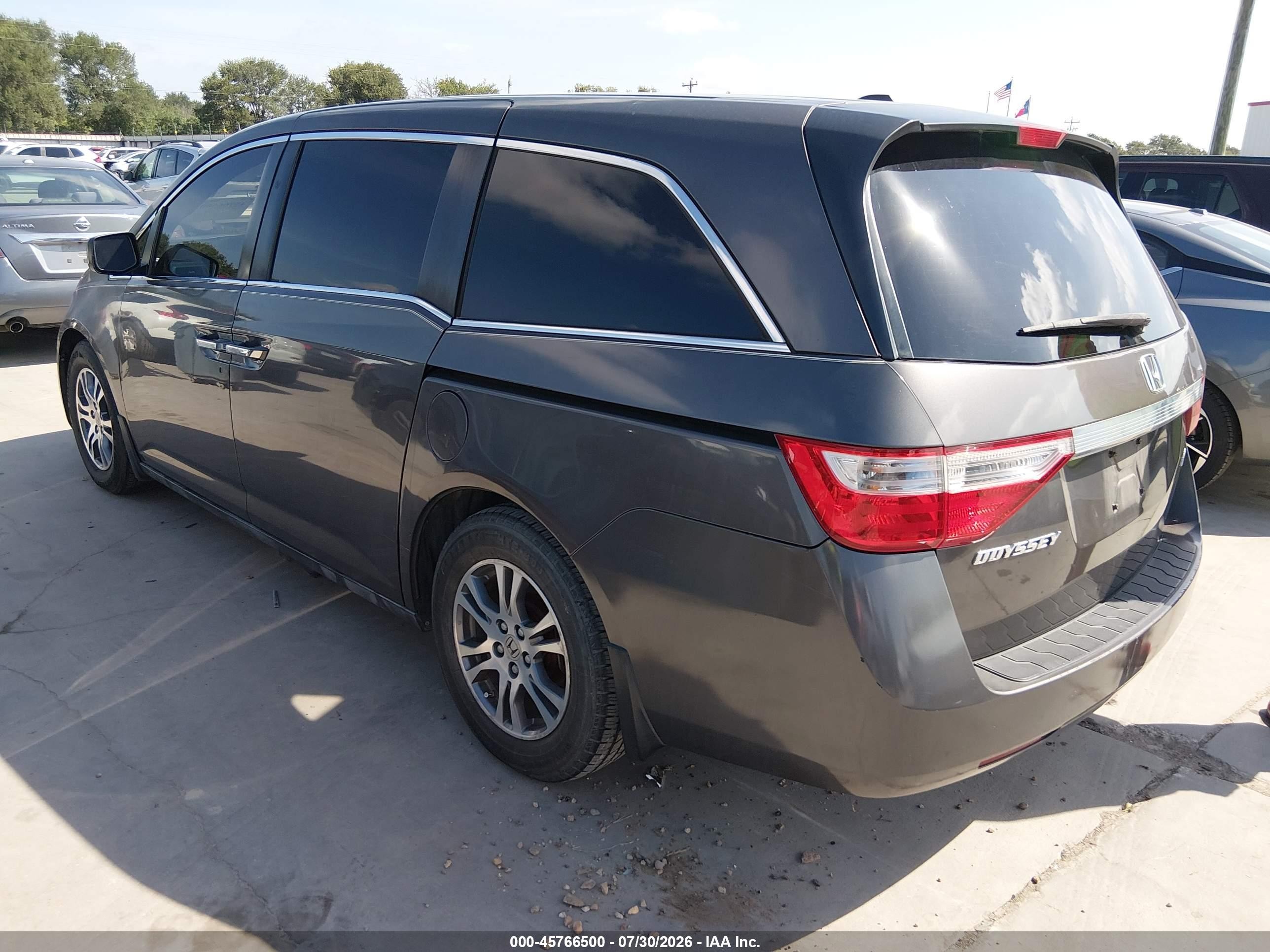 2012 Honda Odyssey Ex-l Gray vin: 5FNRL5H64CB088884