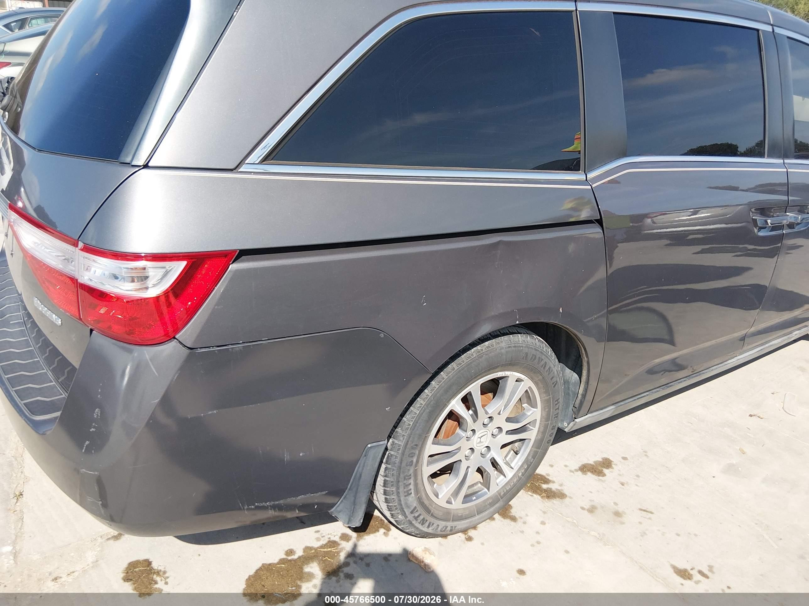 2012 Honda Odyssey Ex-l Gray vin: 5FNRL5H64CB088884
