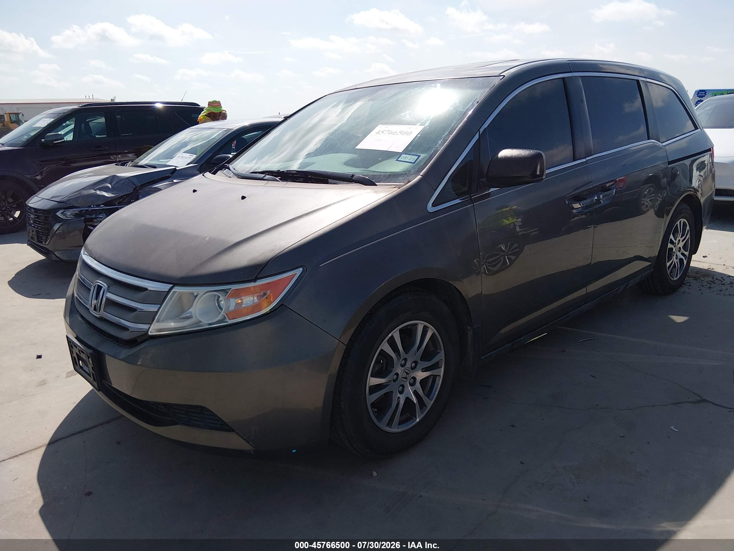2012 Honda Odyssey Ex-l Gray vin: 5FNRL5H64CB088884