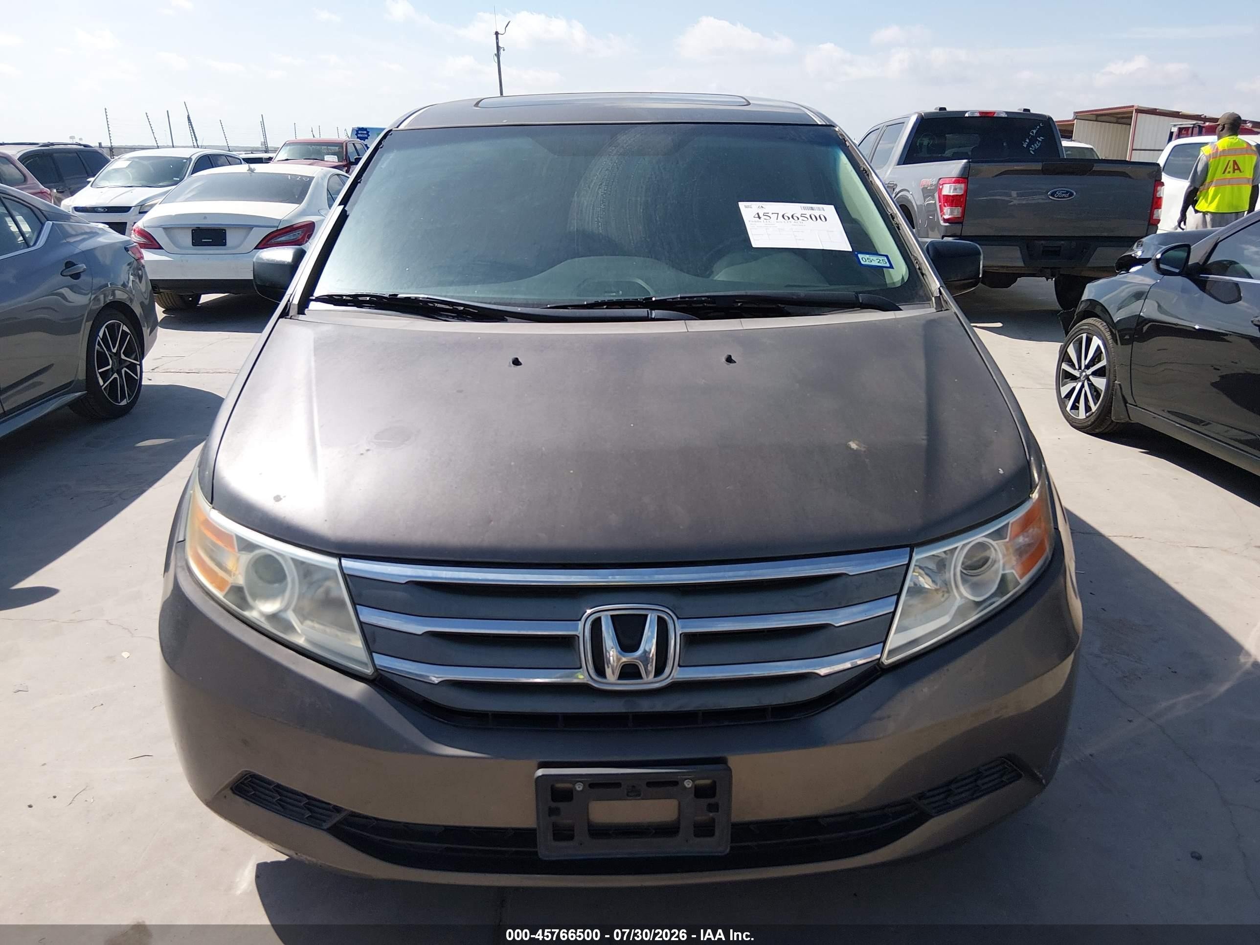 2012 Honda Odyssey Ex-l Gray vin: 5FNRL5H64CB088884