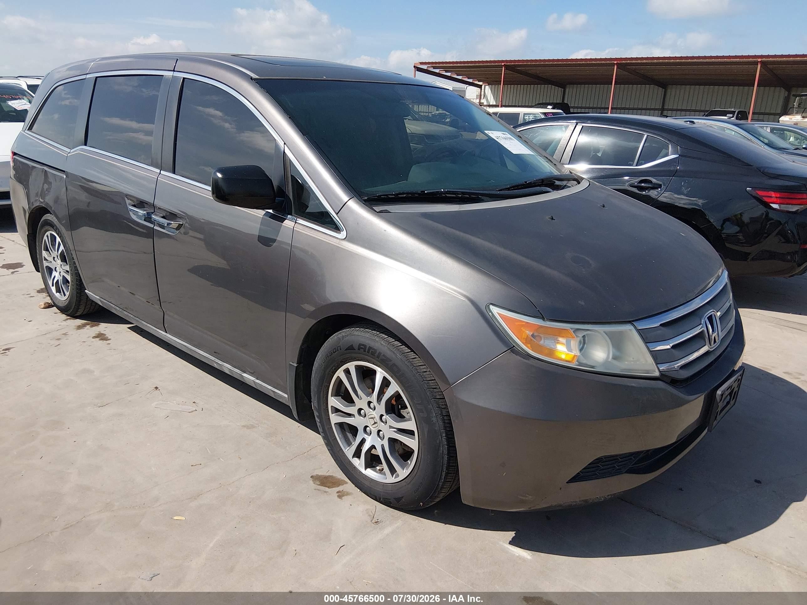 2012 Honda Odyssey Ex-l Gray vin: 5FNRL5H64CB088884