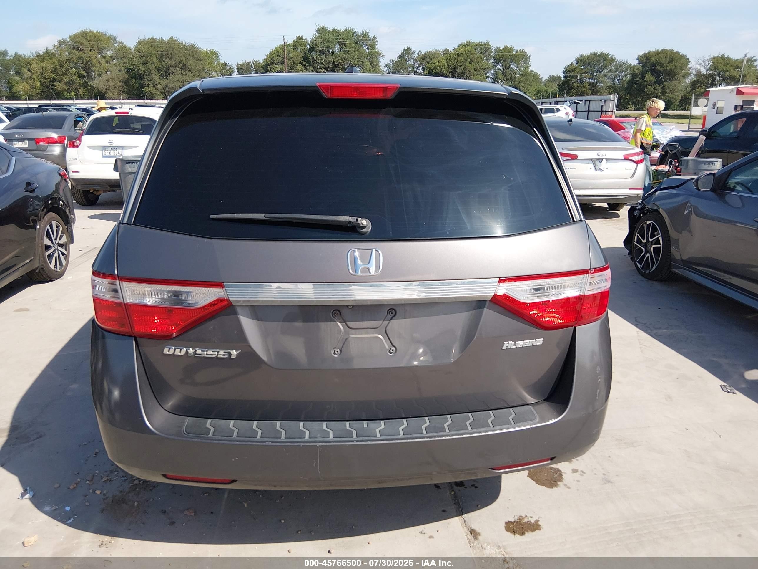 2012 Honda Odyssey Ex-l Gray vin: 5FNRL5H64CB088884