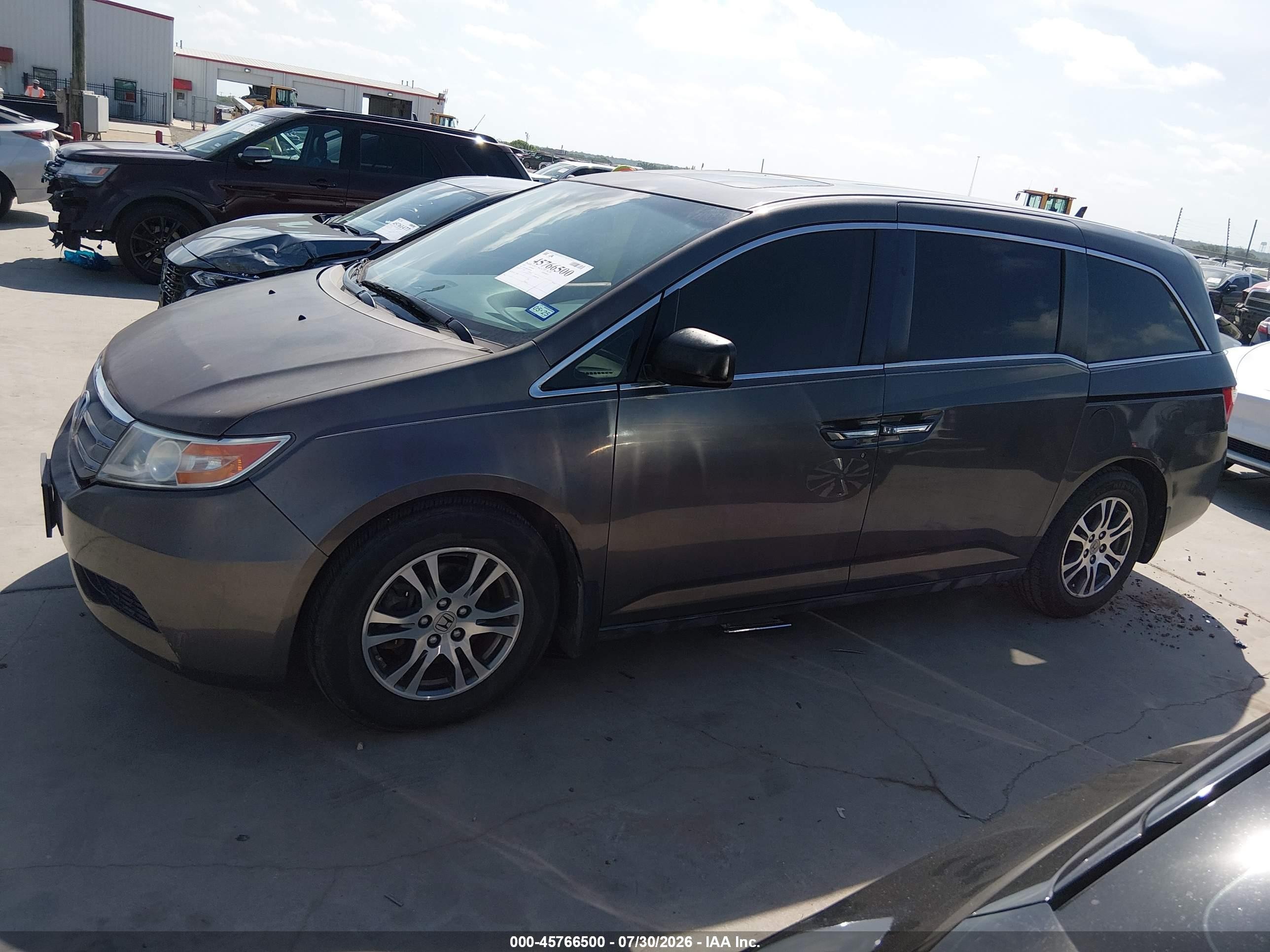 2012 Honda Odyssey Ex-l Gray vin: 5FNRL5H64CB088884