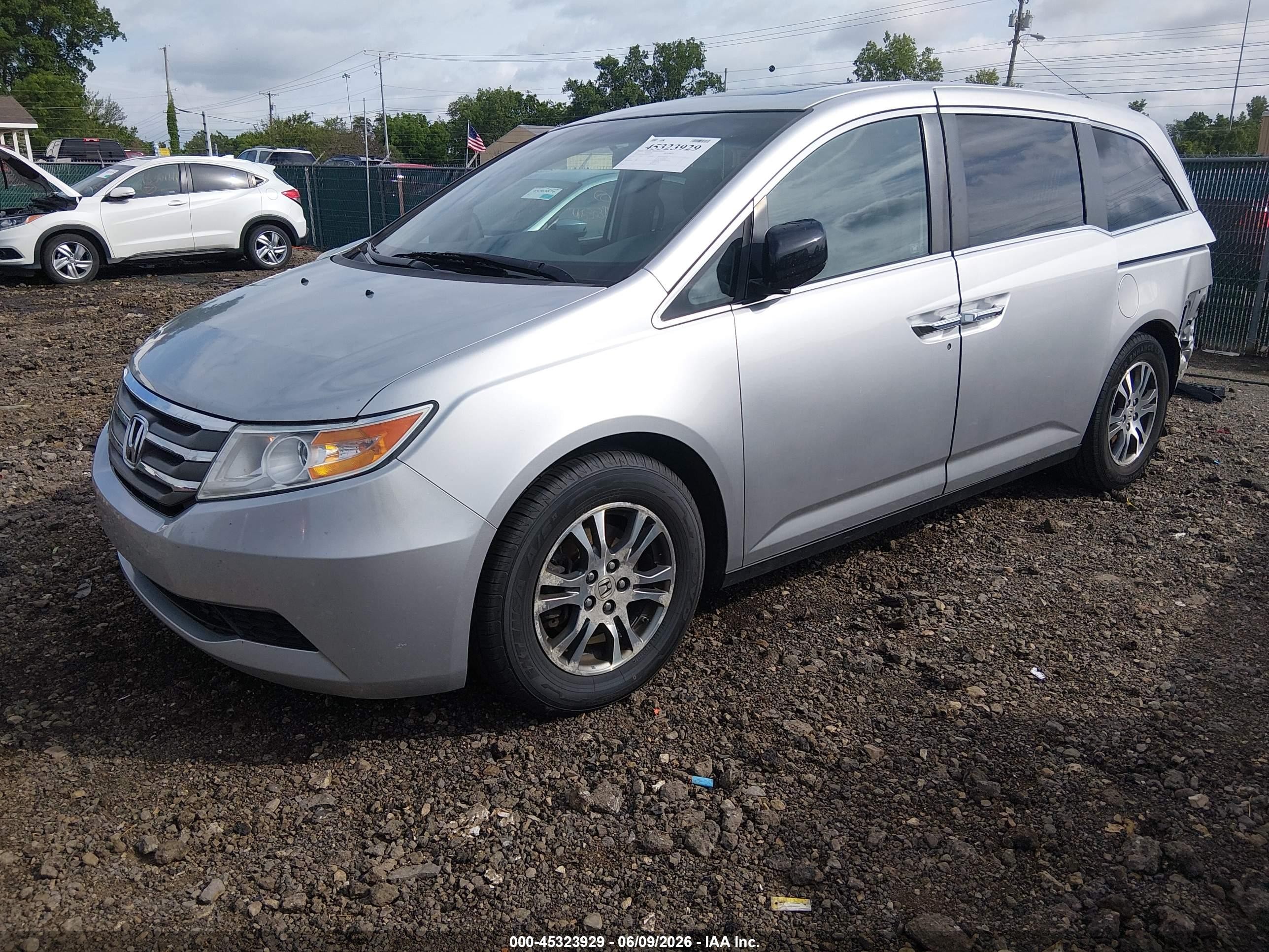 2012 Honda Odyssey Ex-l Silver vin: 5FNRL5H64CB093101
